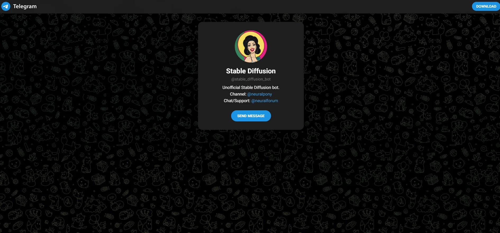 SD Telegram bot screenshot