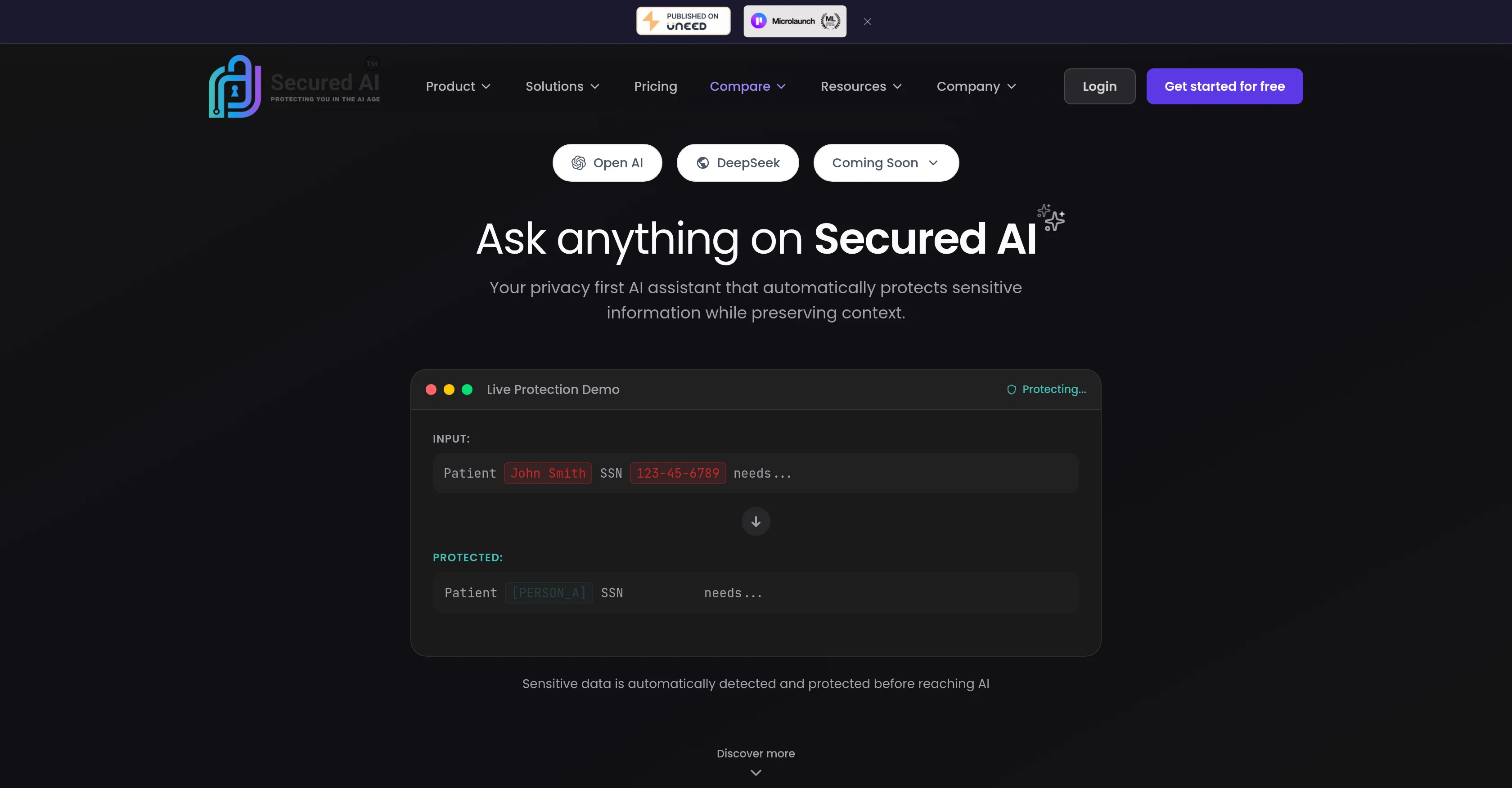 SecuredAI screenshot