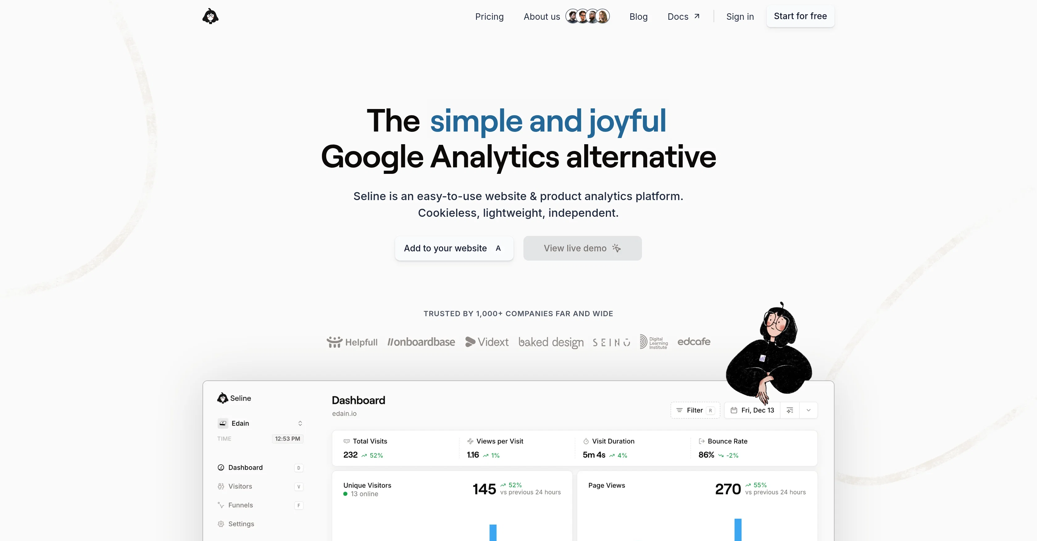 Seline Analytics screenshot