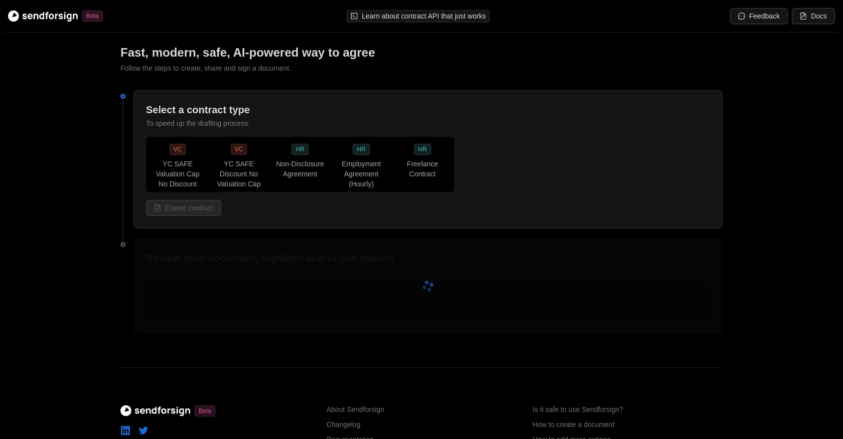 Sendforsign screenshot
