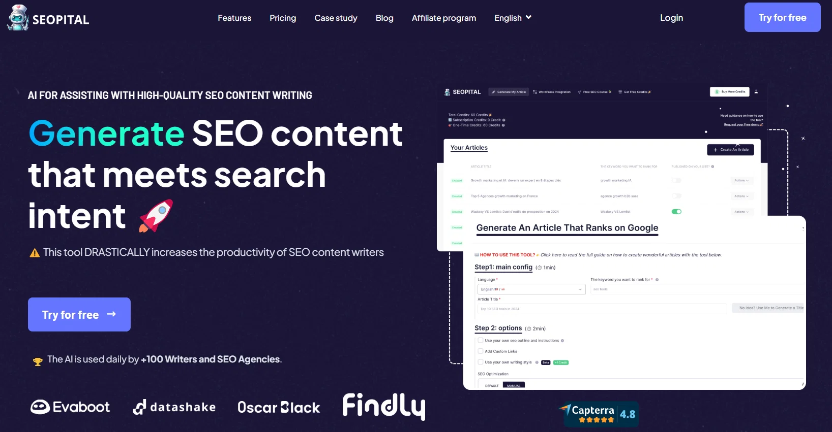 SEOpital screenshot