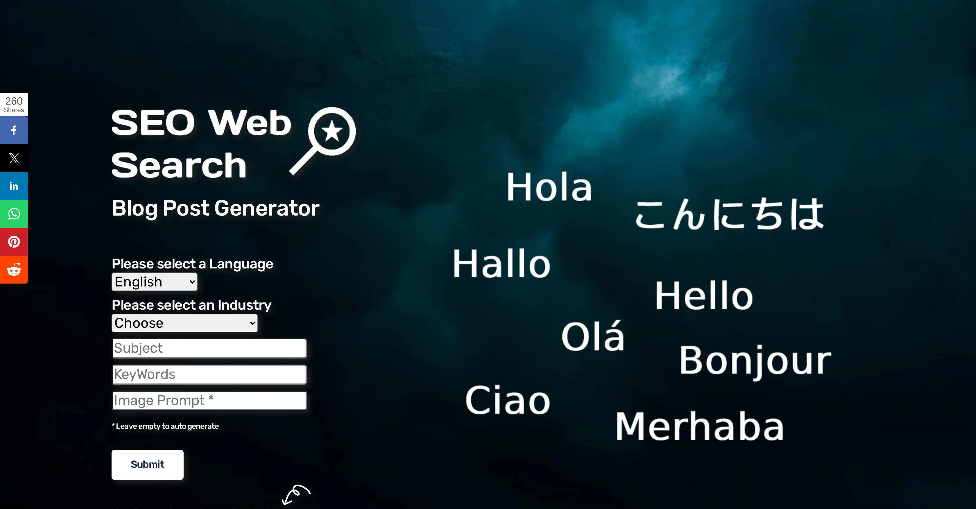 Seowebsearch screenshot