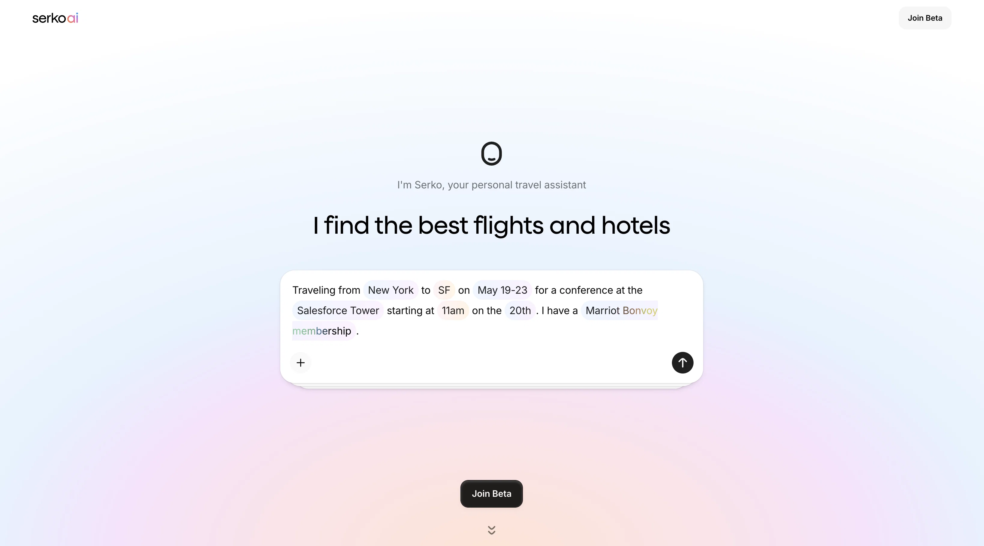 Serko AI screenshot