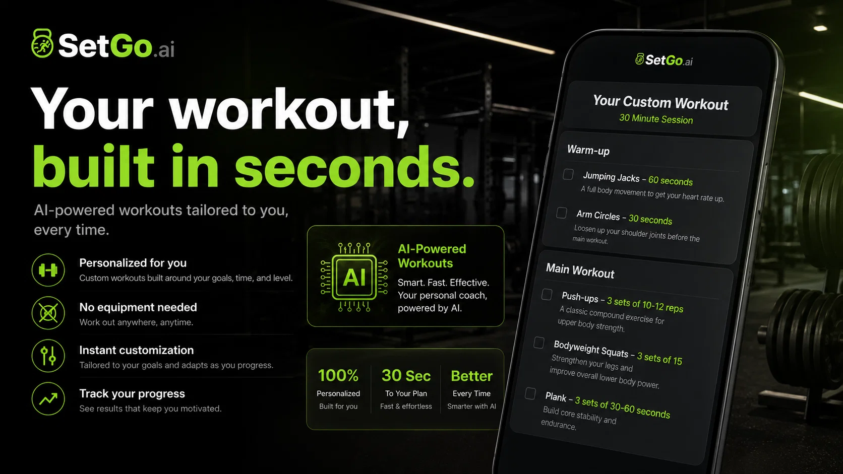 SetGo.ai screenshot