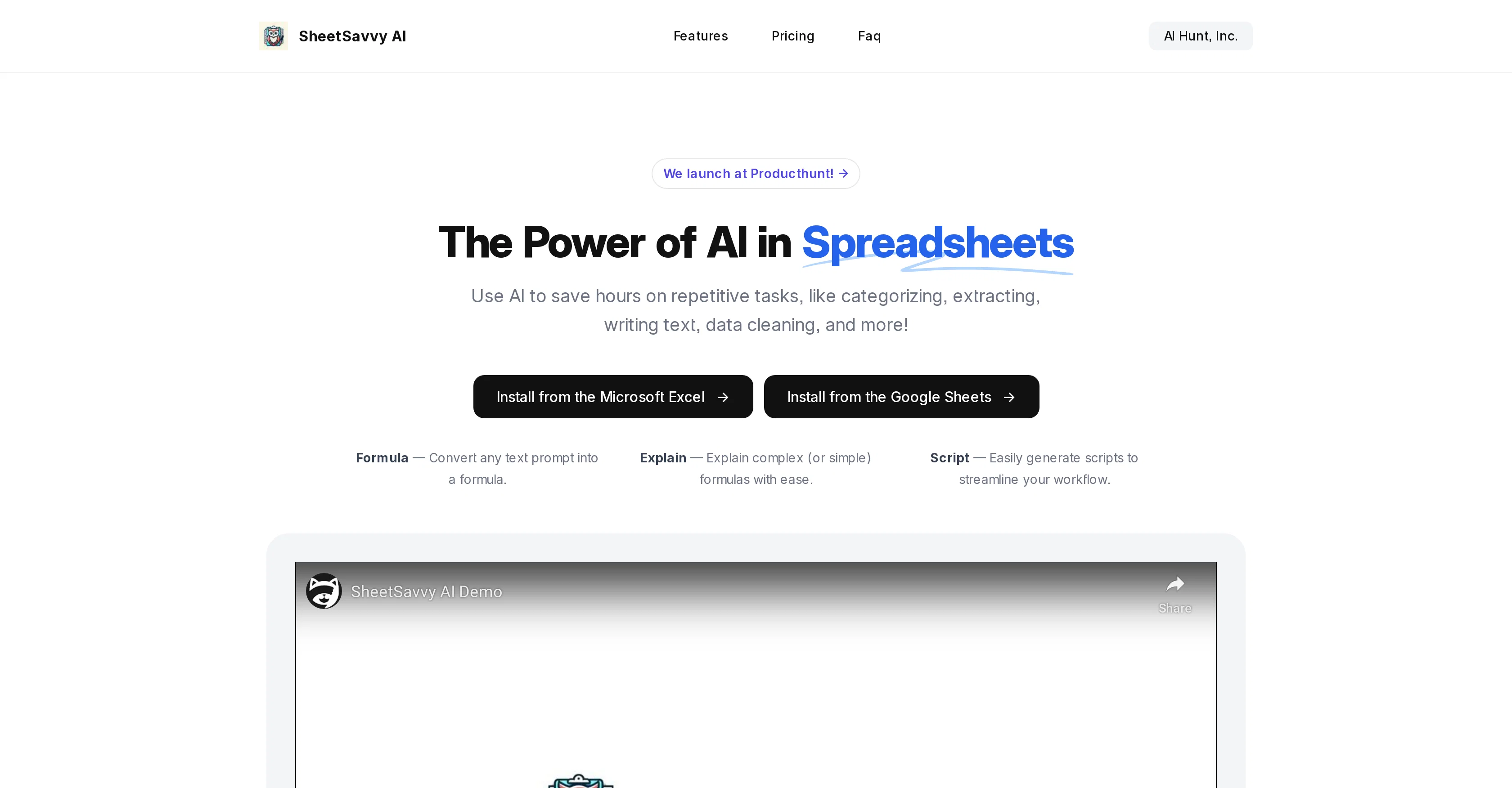 SheetSavvy AI screenshot