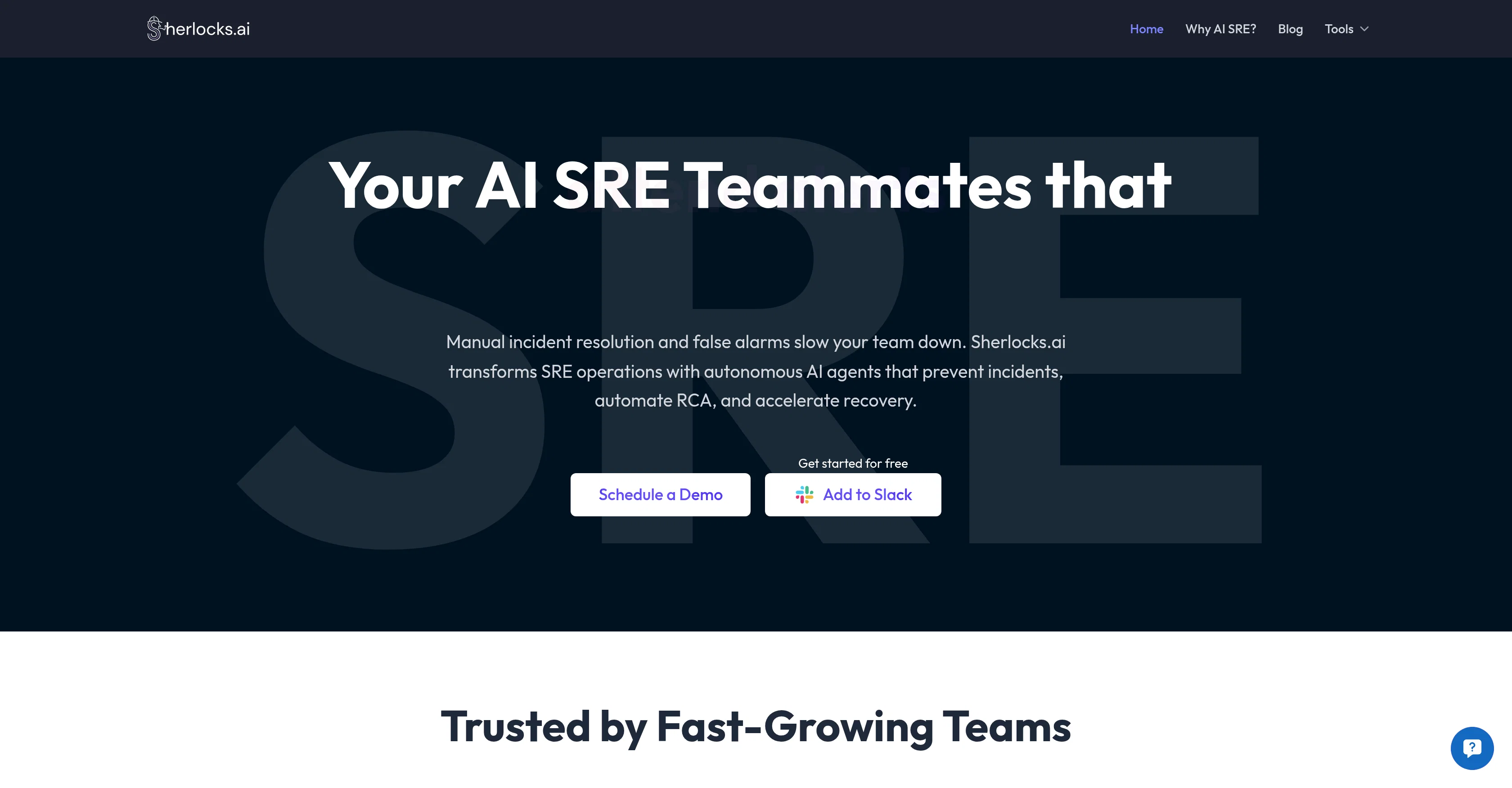 Sherlocks.ai screenshot