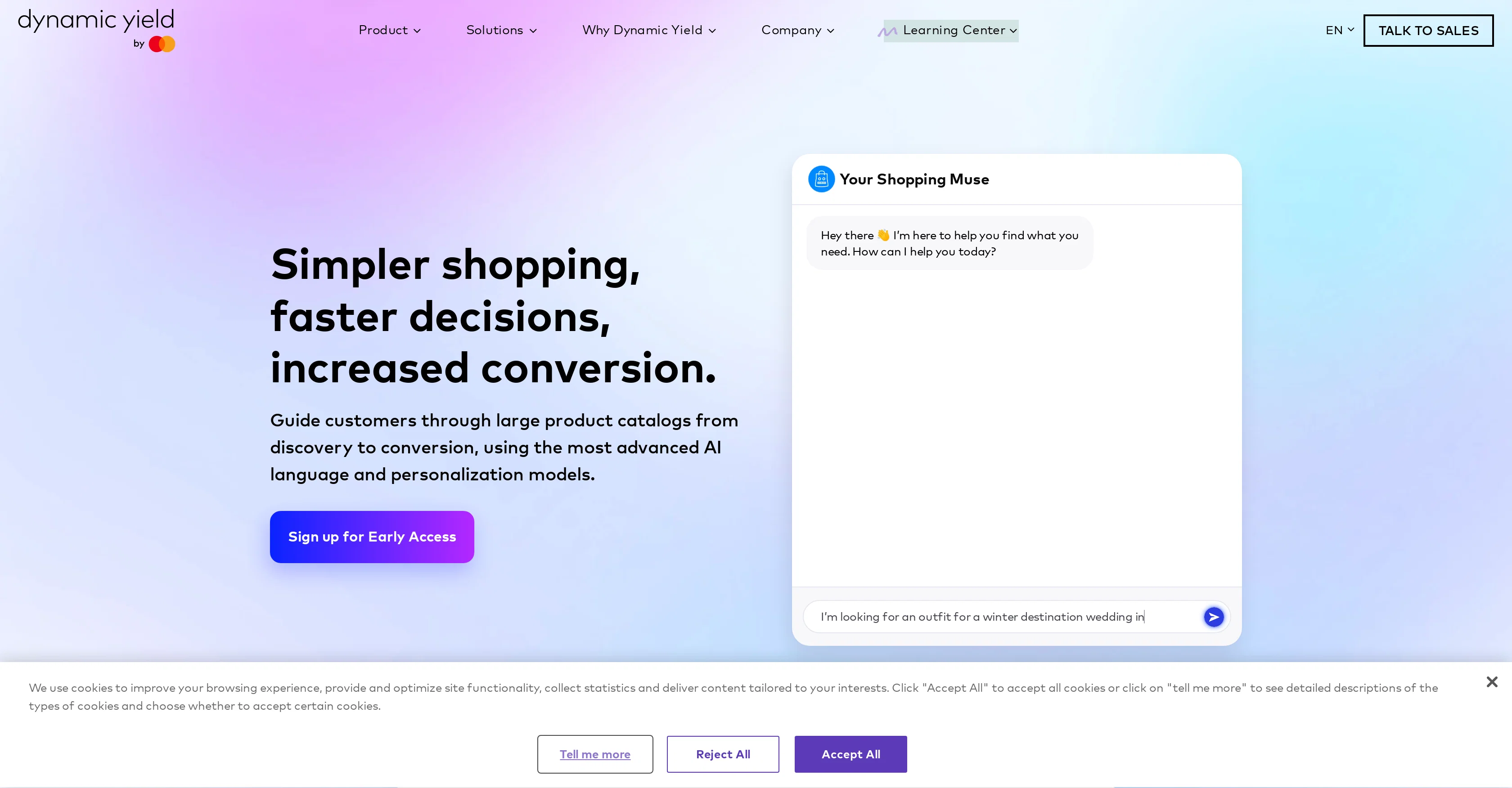 Shopping Muse by Dynamic Yield screenshot