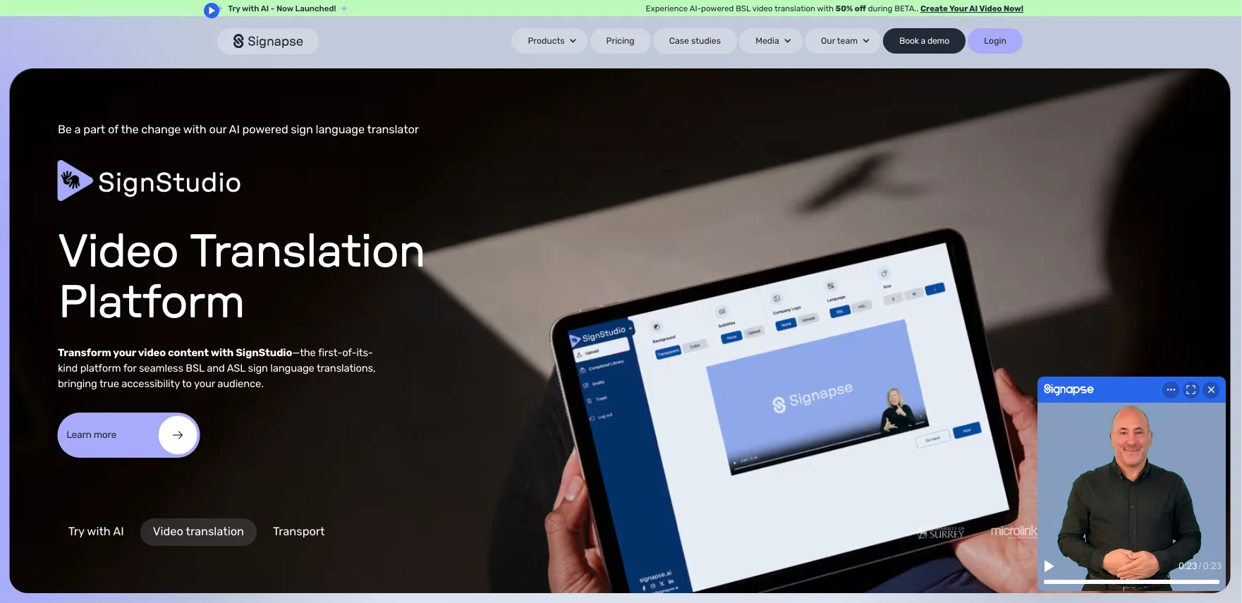 Signapse screenshot
