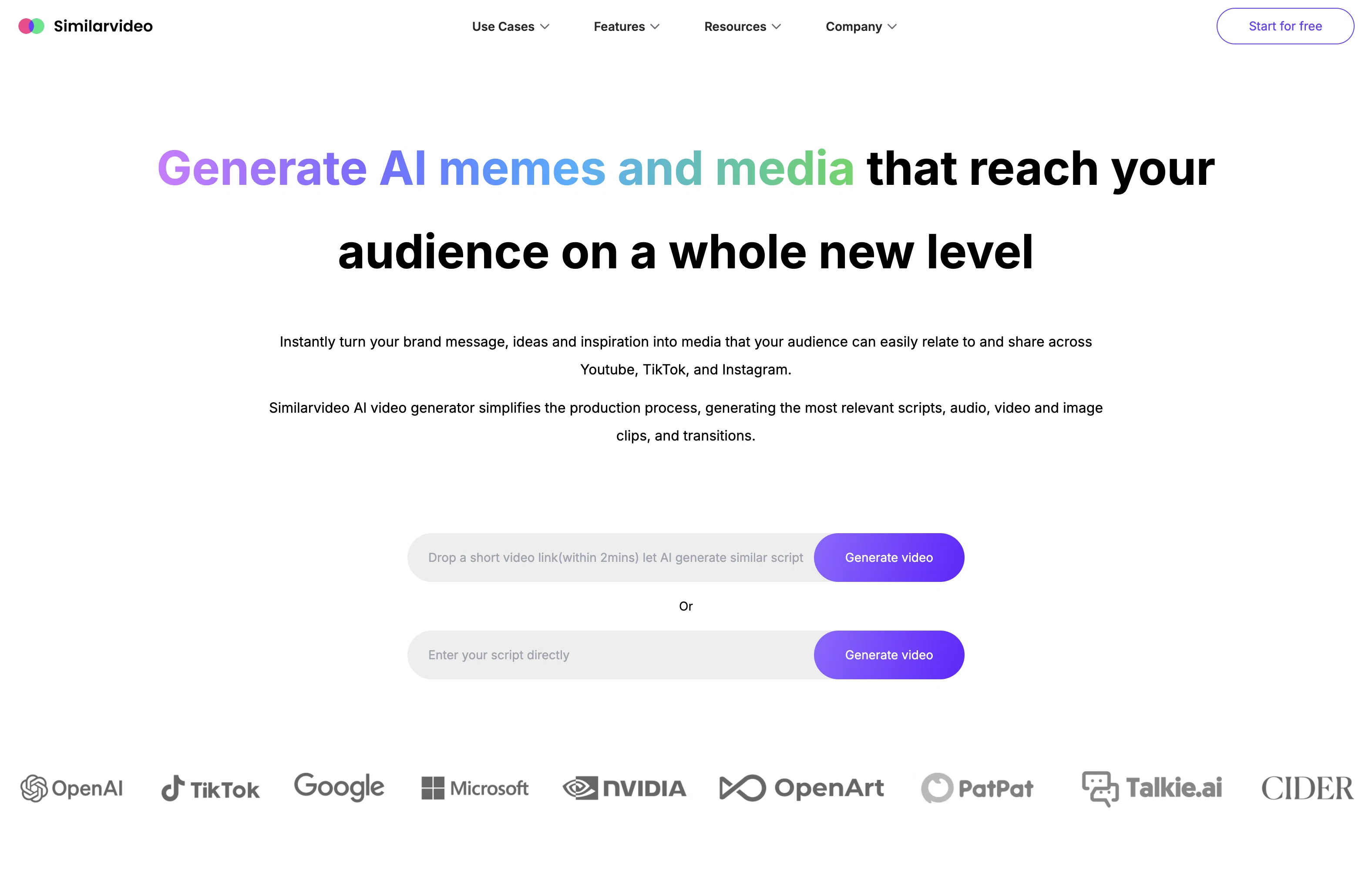 Similarvideo screenshot