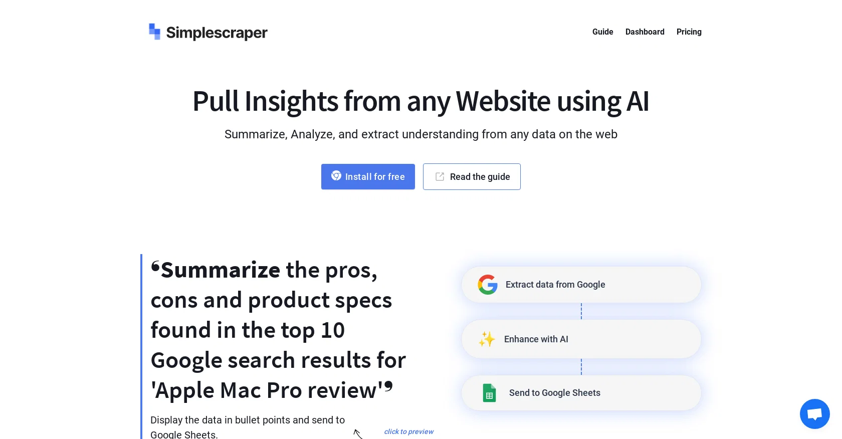 Simplescraper screenshot