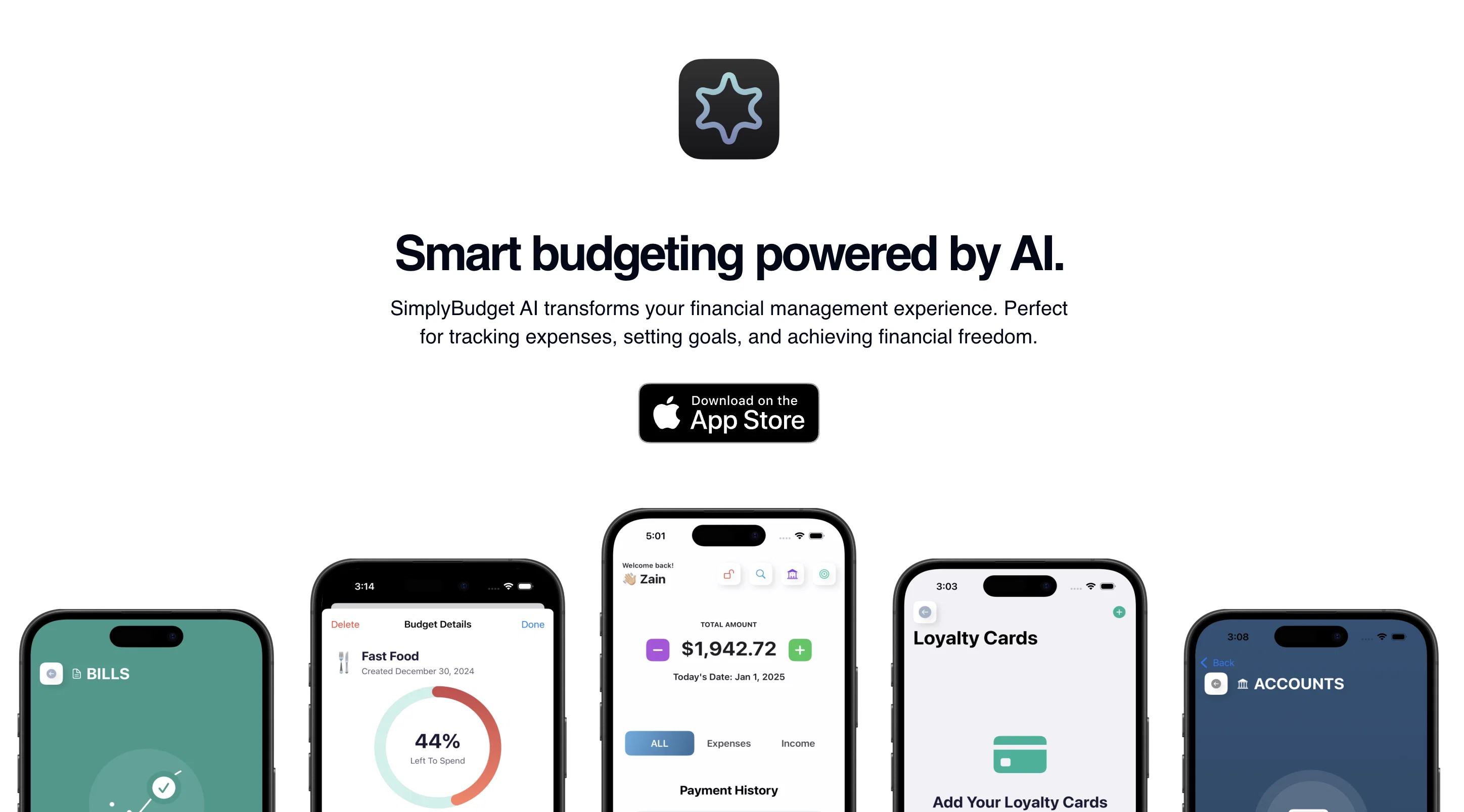 SimplyBudget AI screenshot