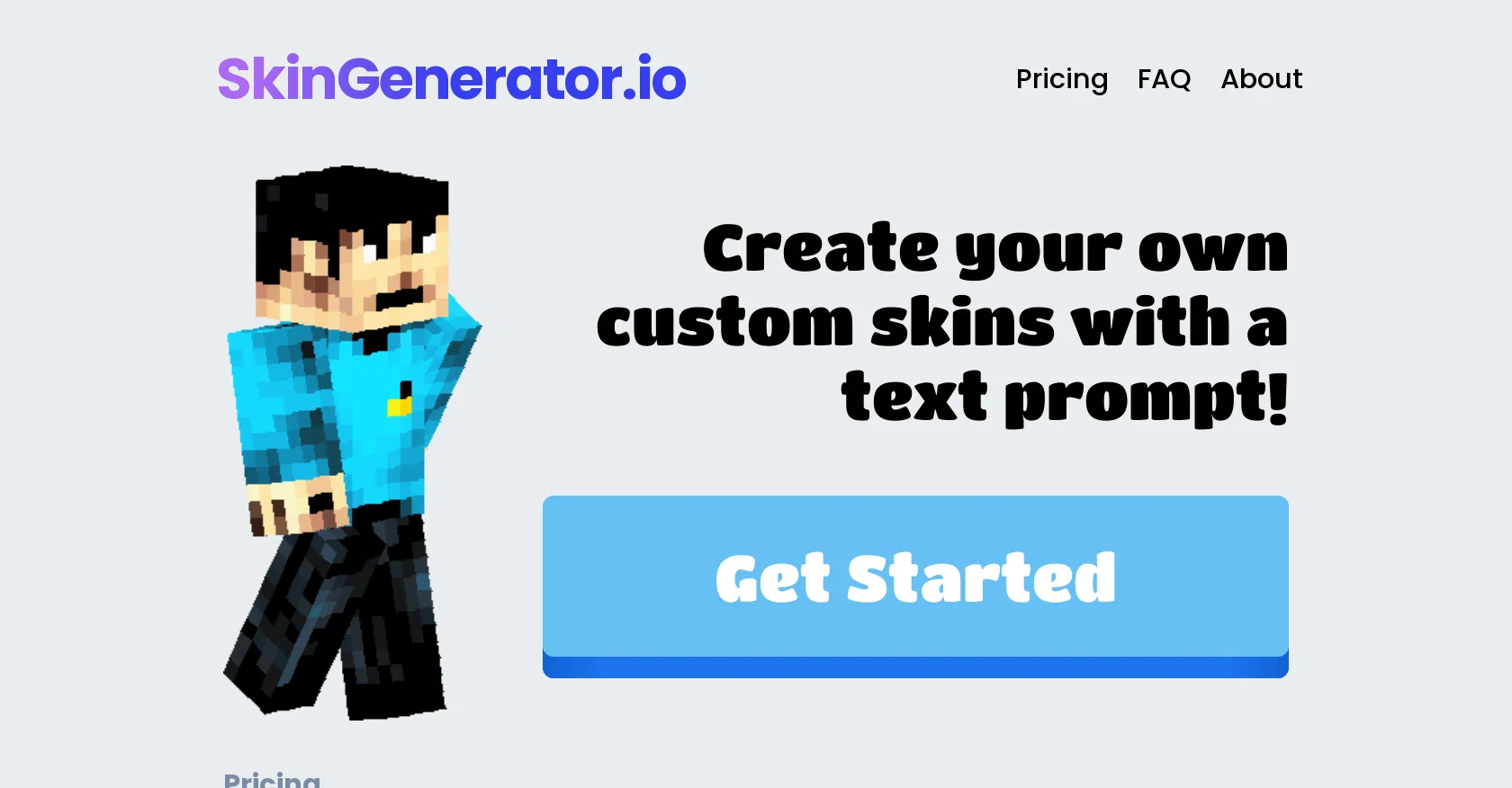 SkinGenerator.io screenshot
