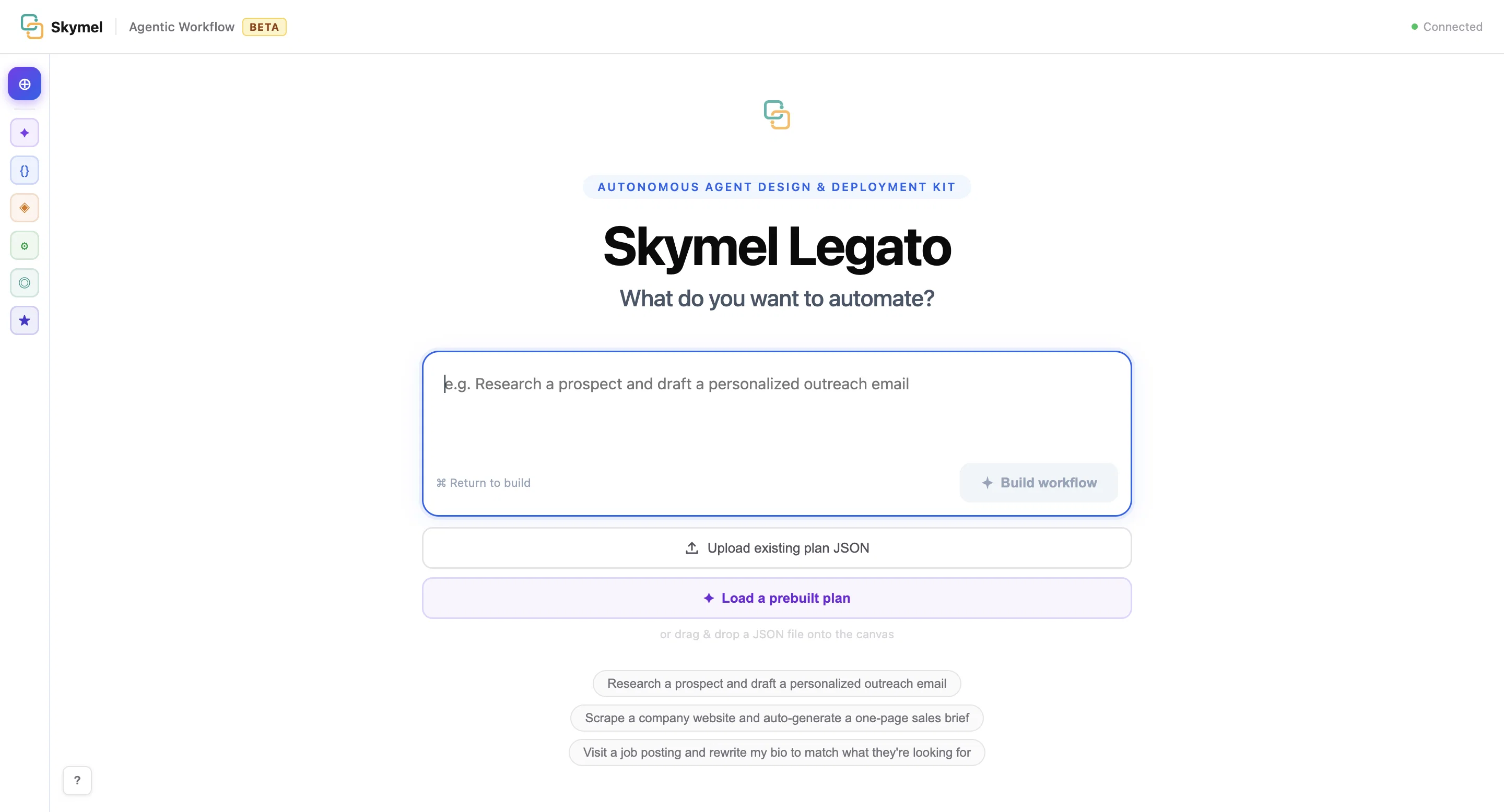Skymel LEGATO - Autonomous Agent Design & Deployment ...1.0.0 screenshot
