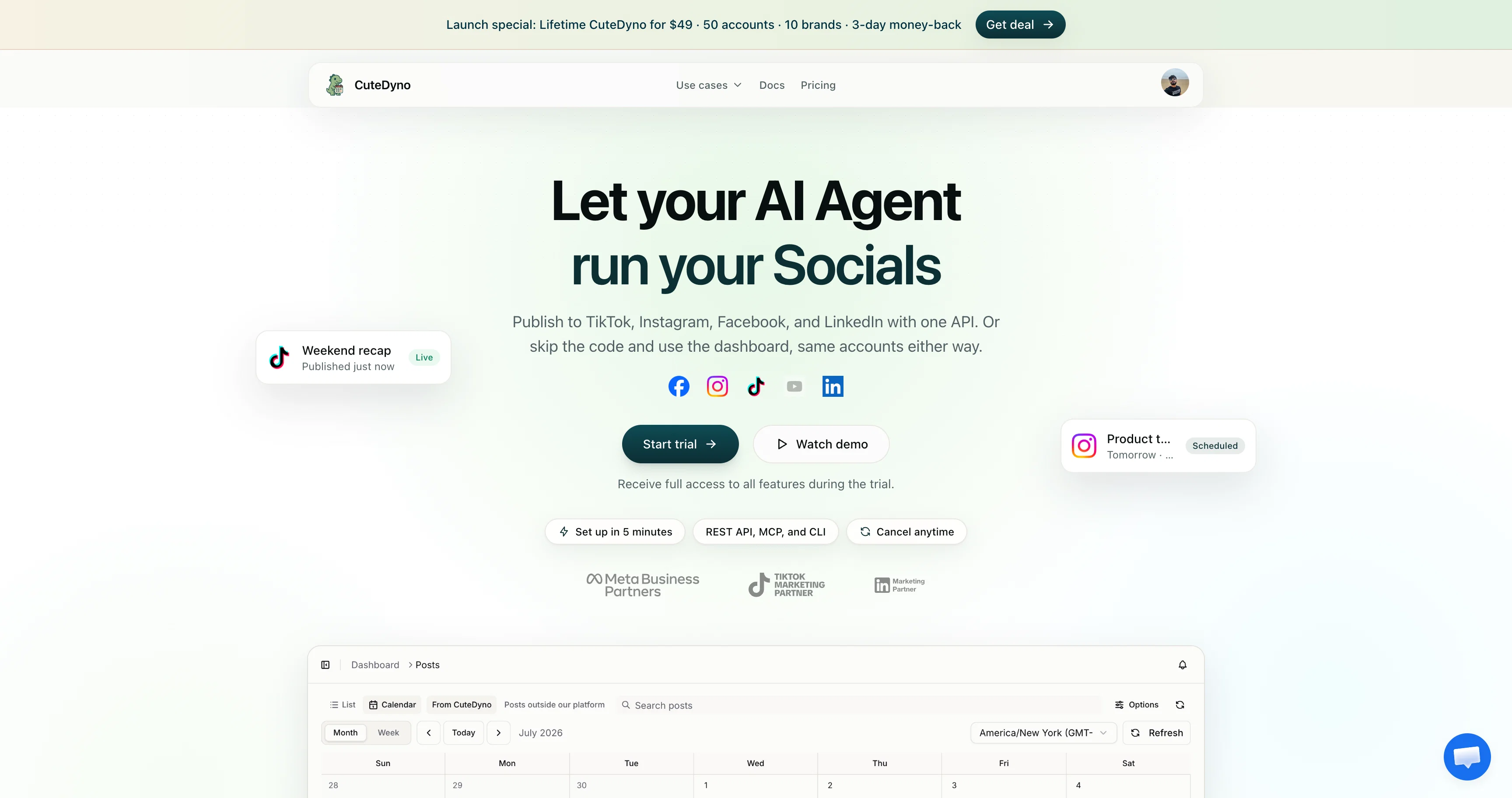 cutedyno.com screenshot