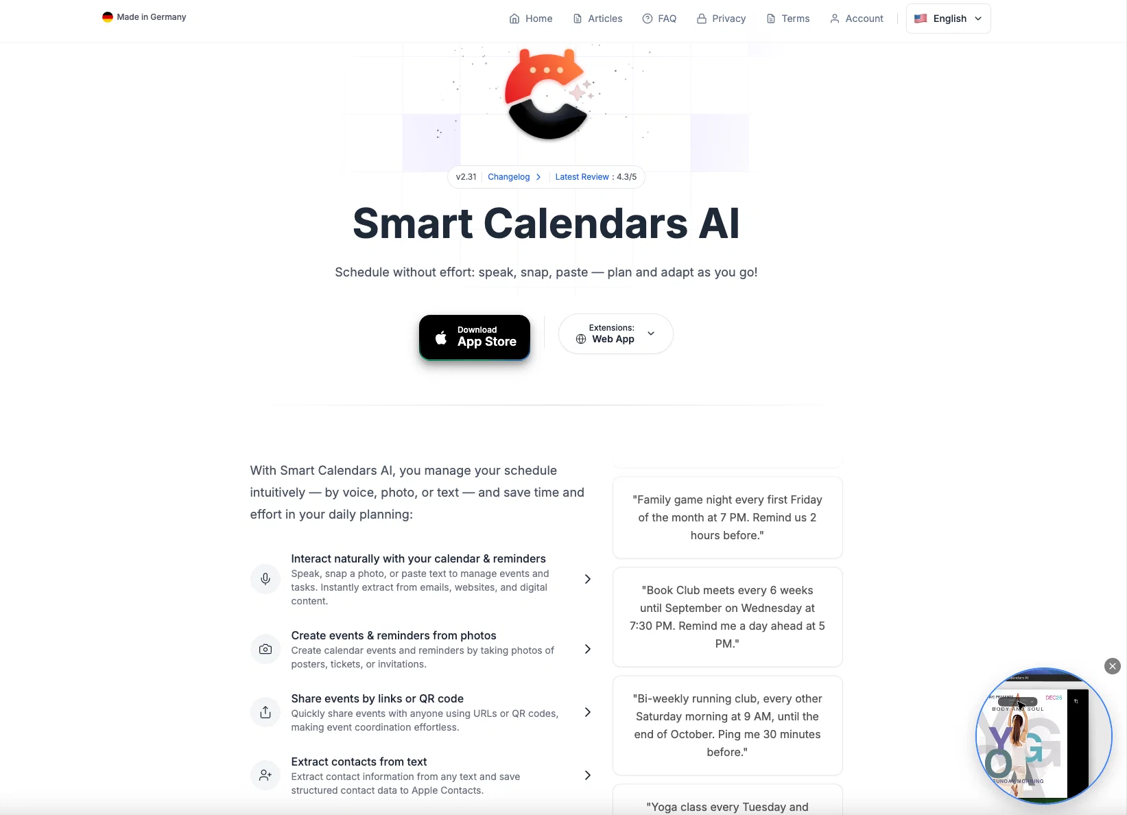 Smart Calendars AI — Plan fast & easyv2.5 screenshot