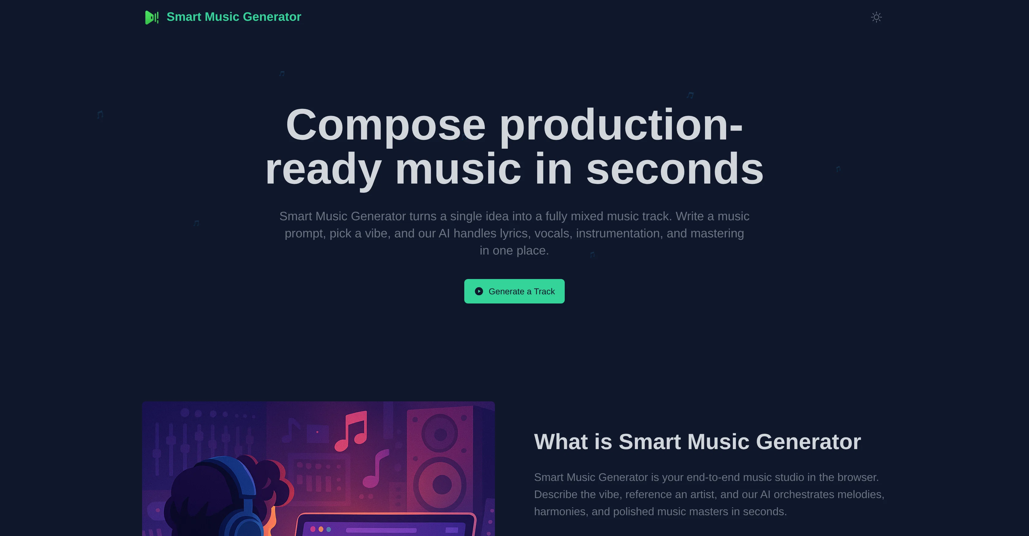 Smart Music Generator screenshot