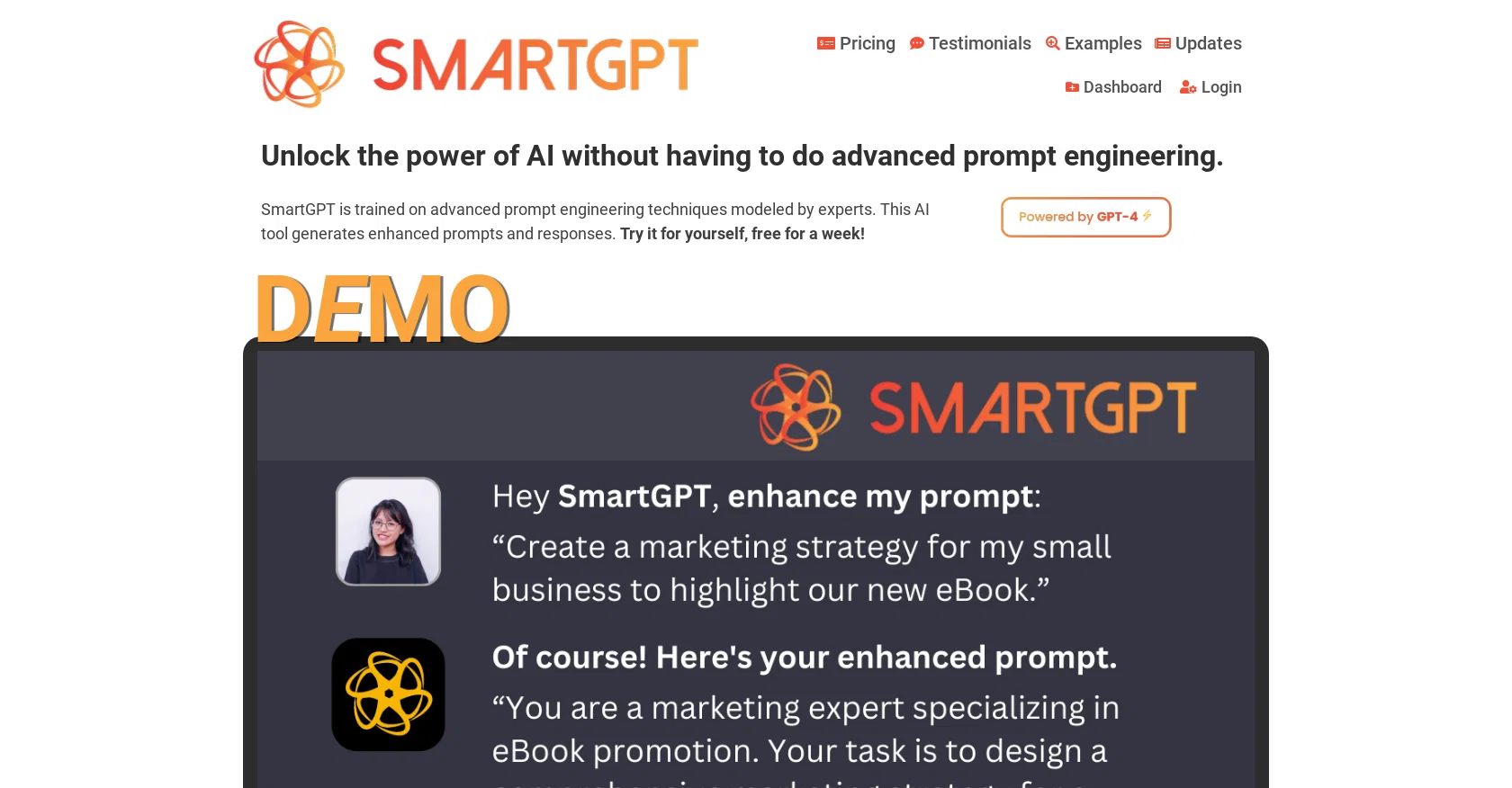 SmartGPT screenshot