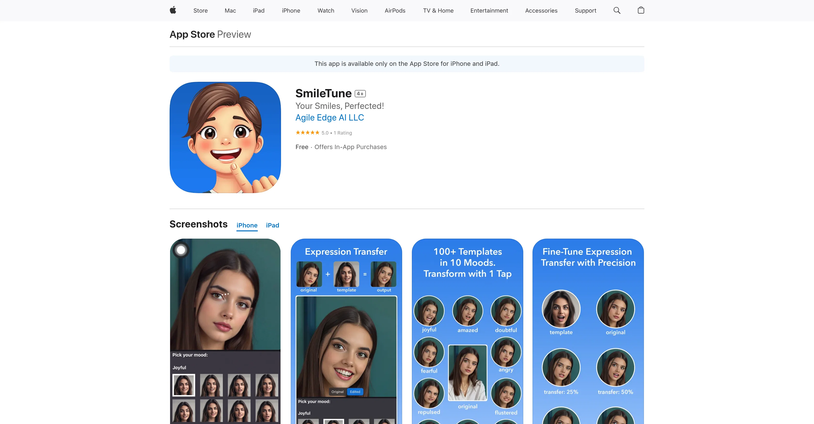 SmileTune screenshot