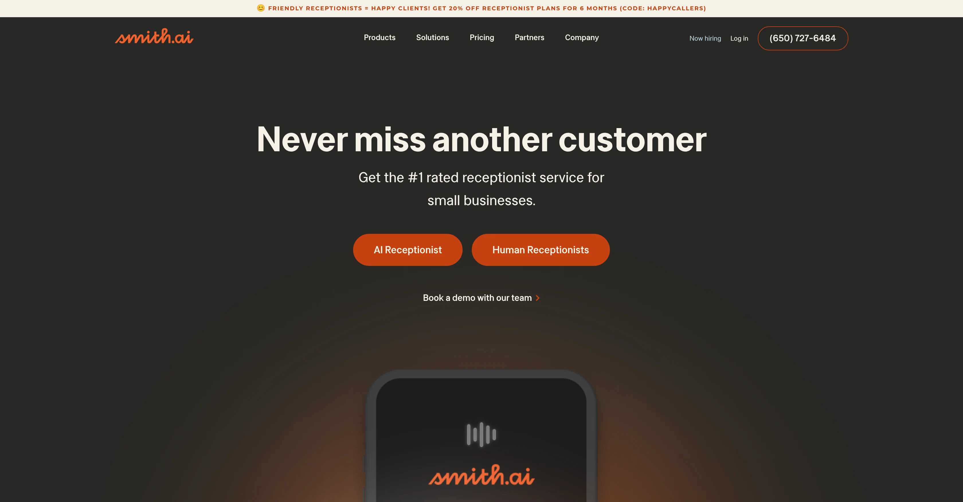 Smith.ai screenshot