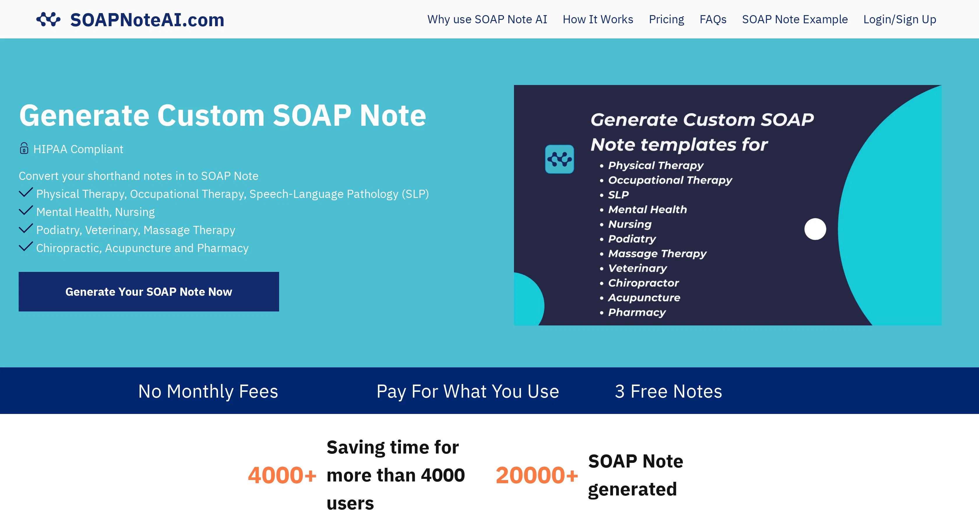 SOAP Note AI screenshot