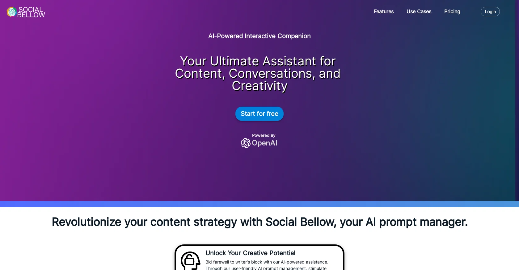 Social Bellow screenshot