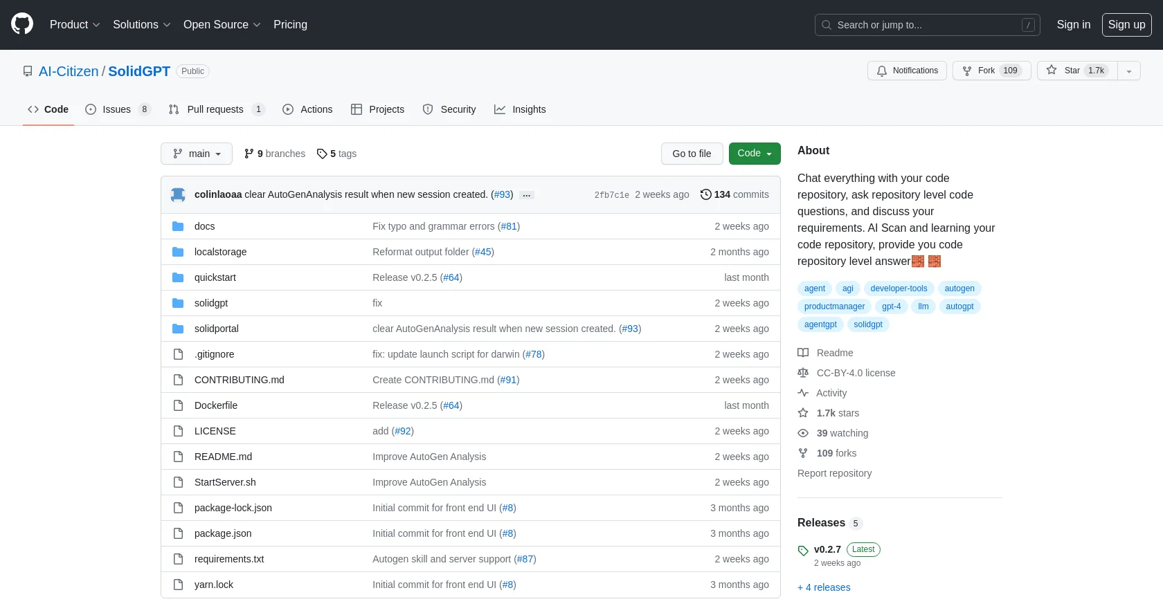 SolidGPT screenshot