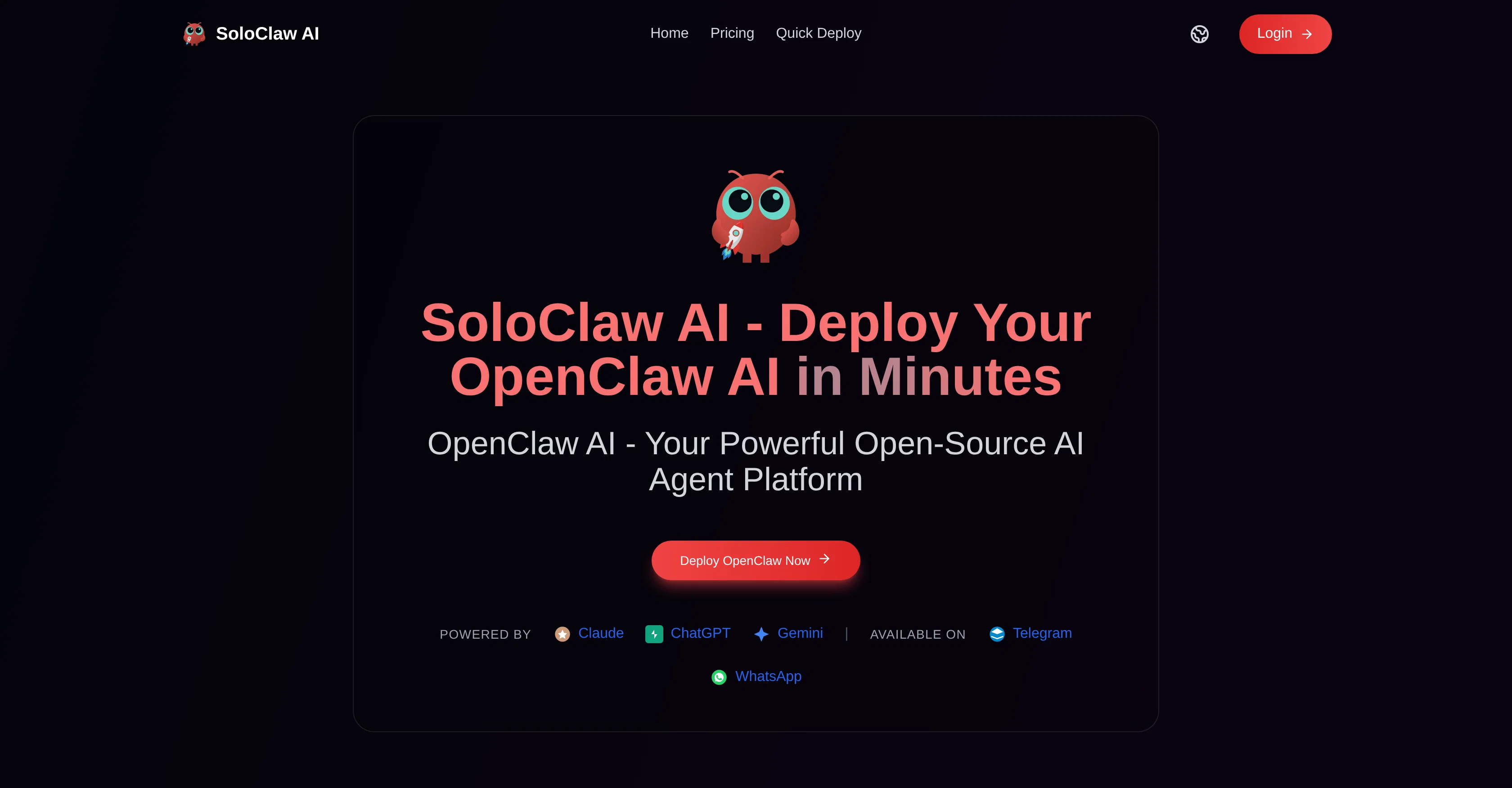 SoloClaw AI screenshot