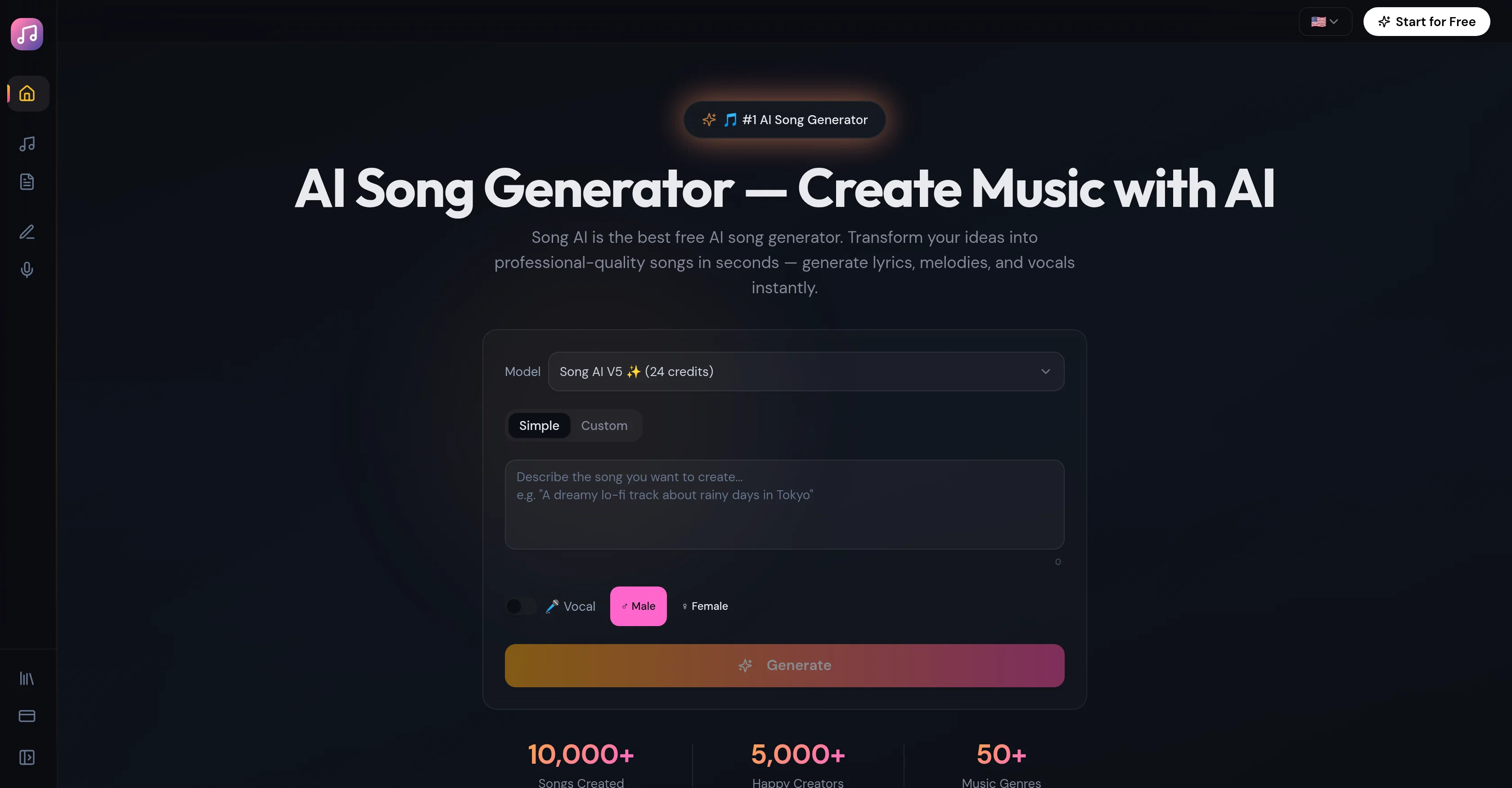 SongAI.io screenshot