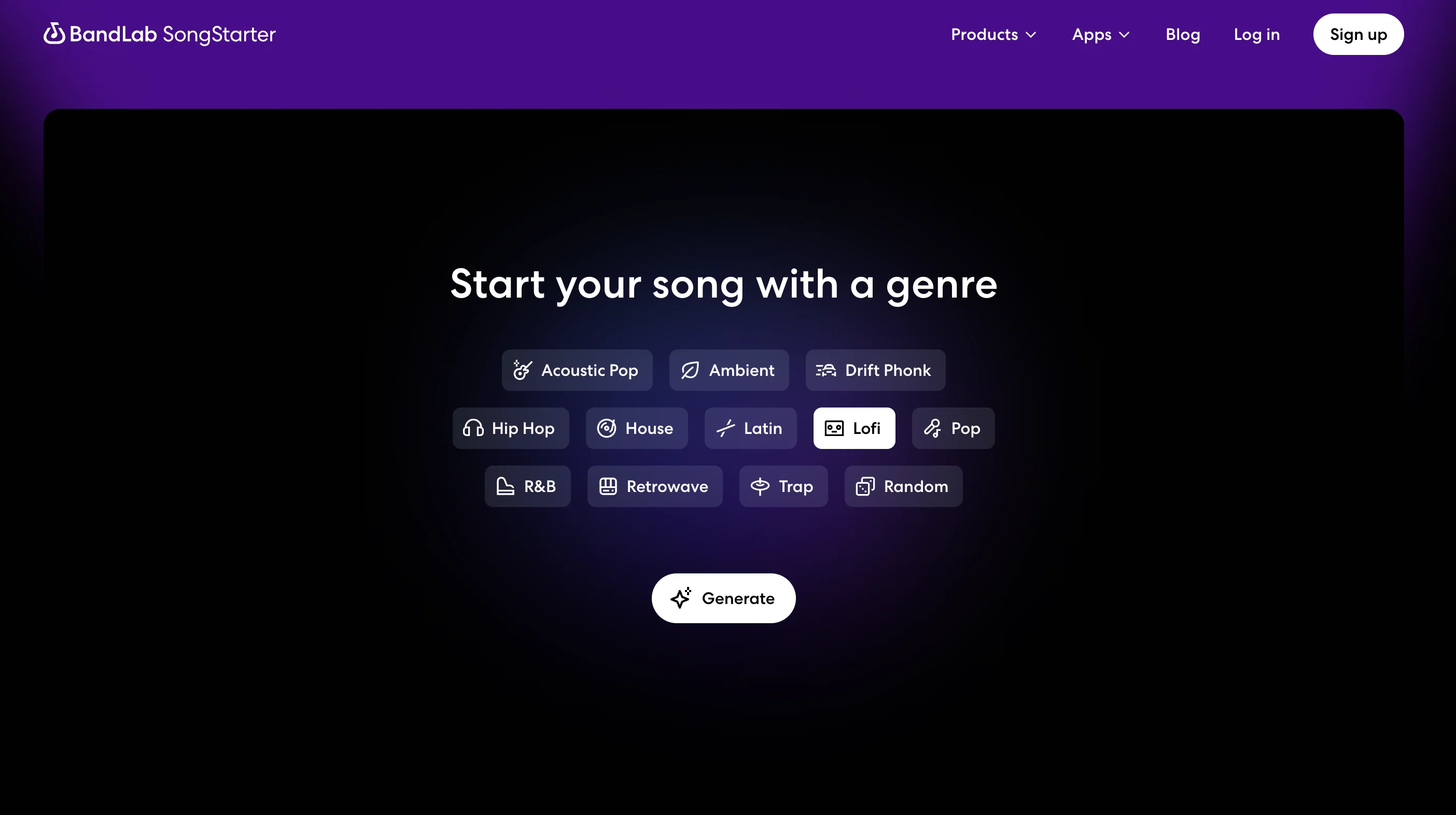 SongStarter by BandLab screenshot