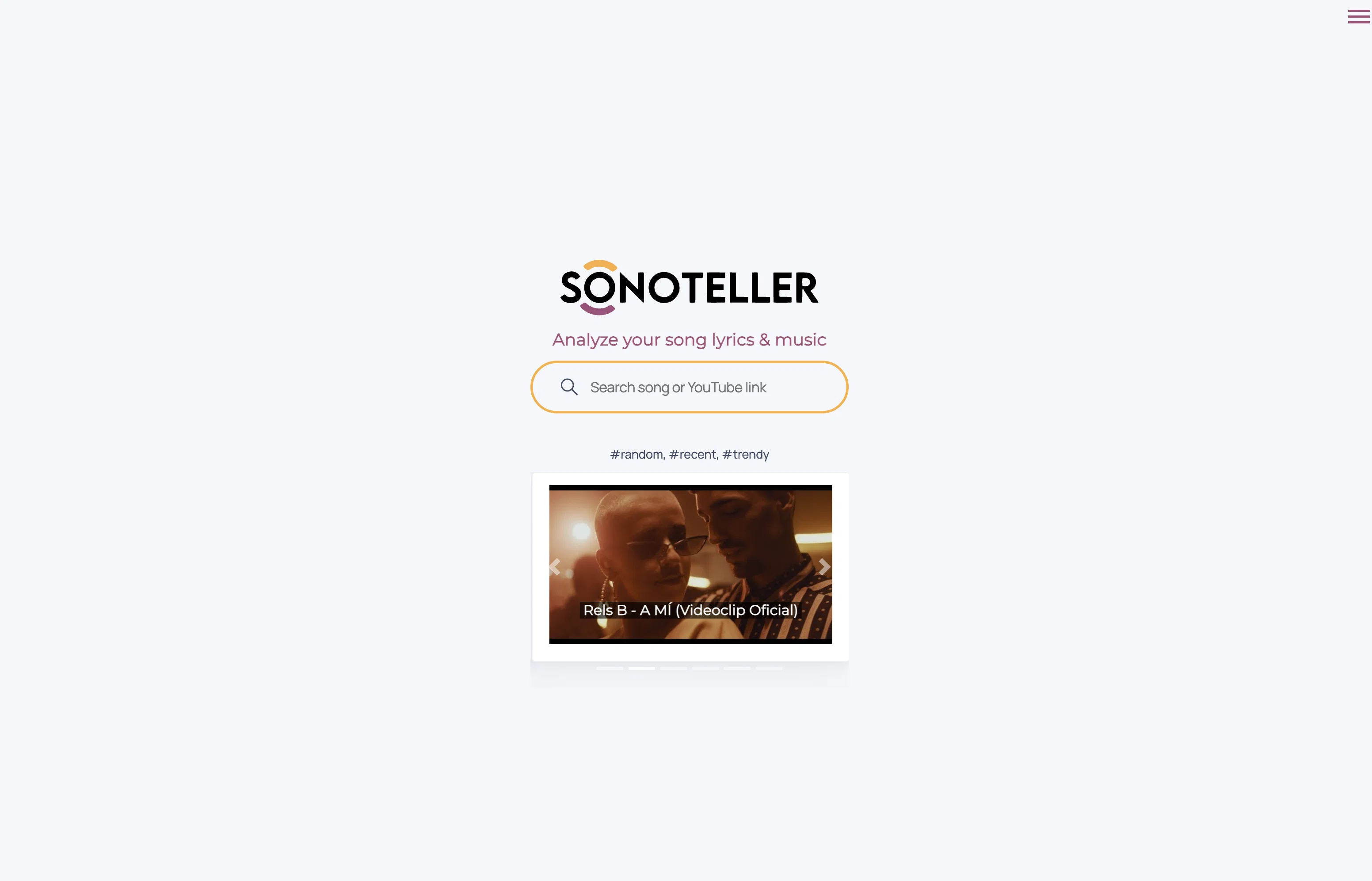 Sonoteller screenshot