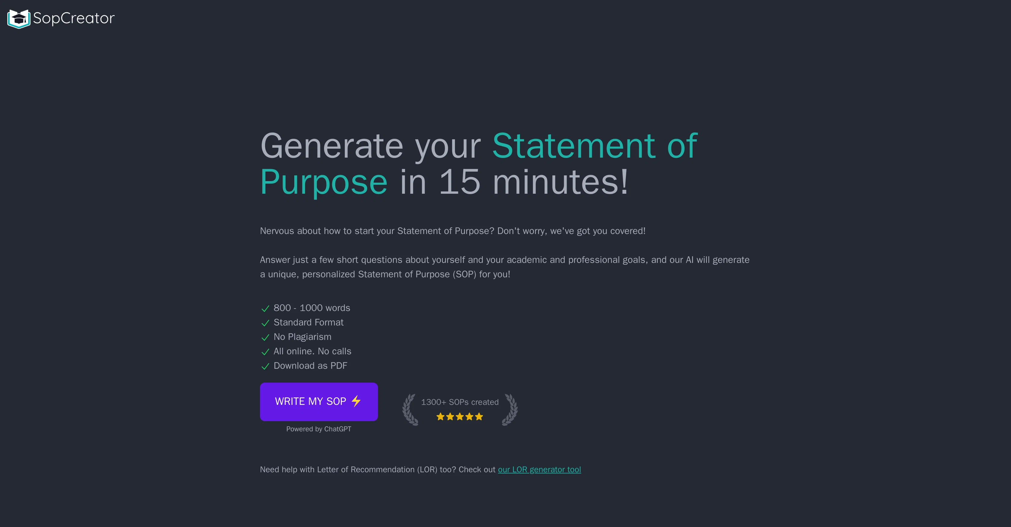 SopCreator screenshot
