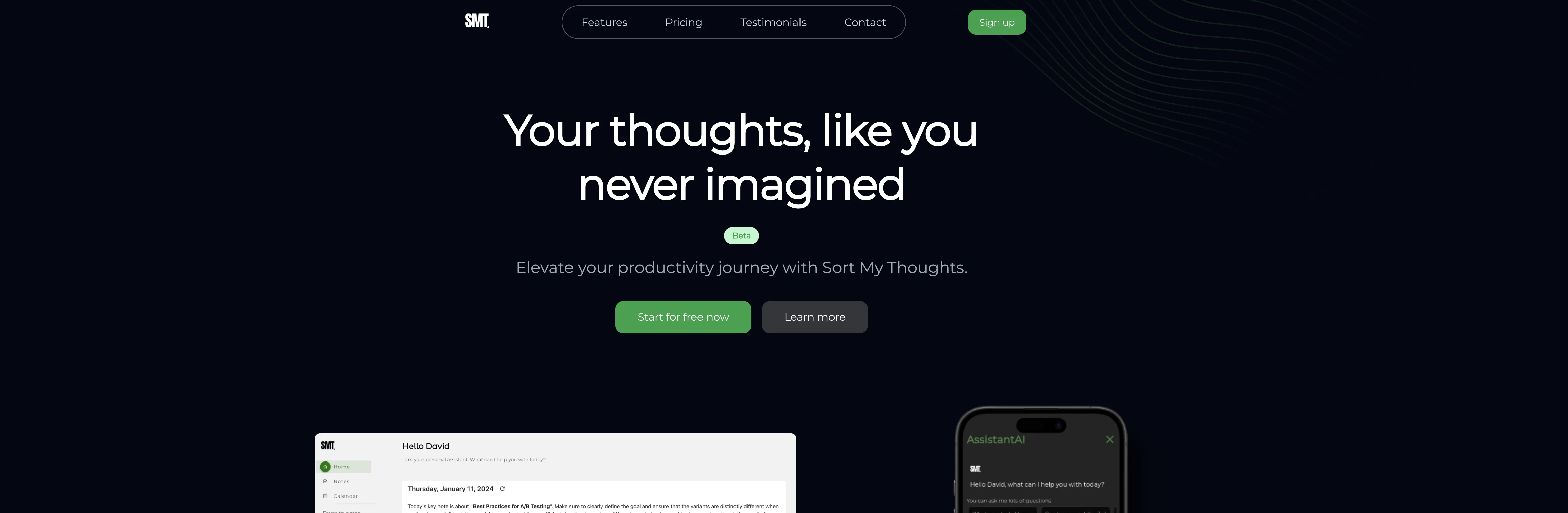 SortMyThoughts screenshot