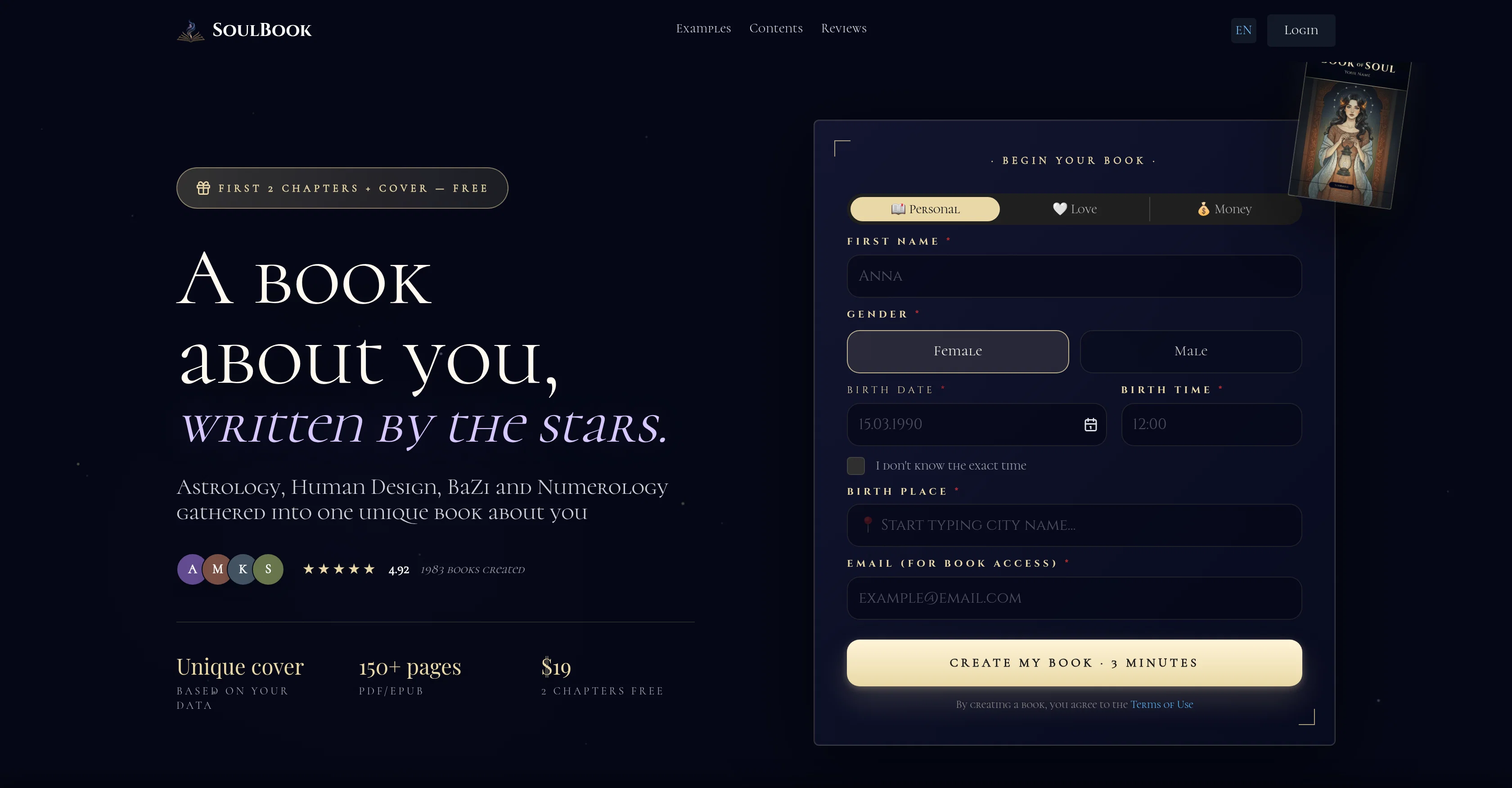 SoulBook screenshot