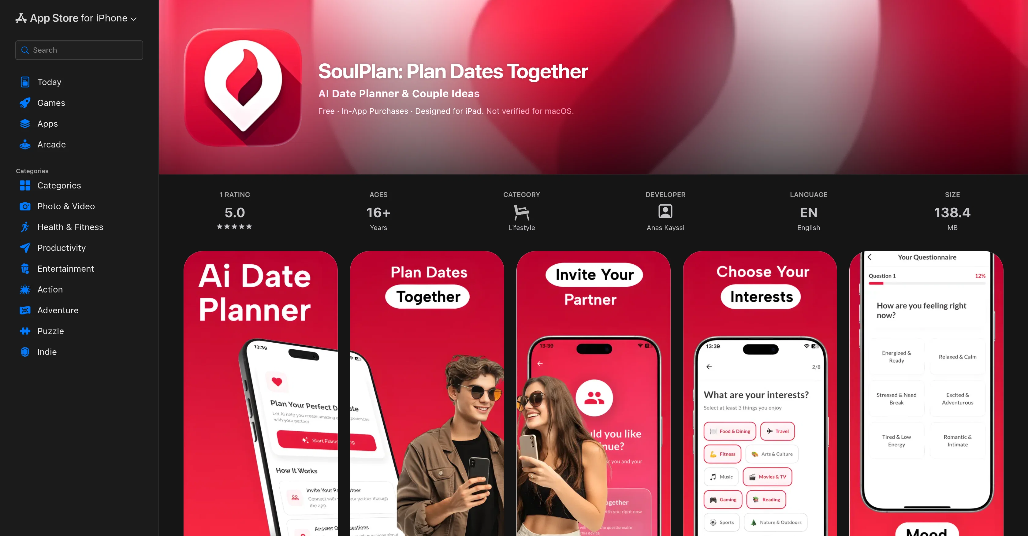 SoulPlan screenshot