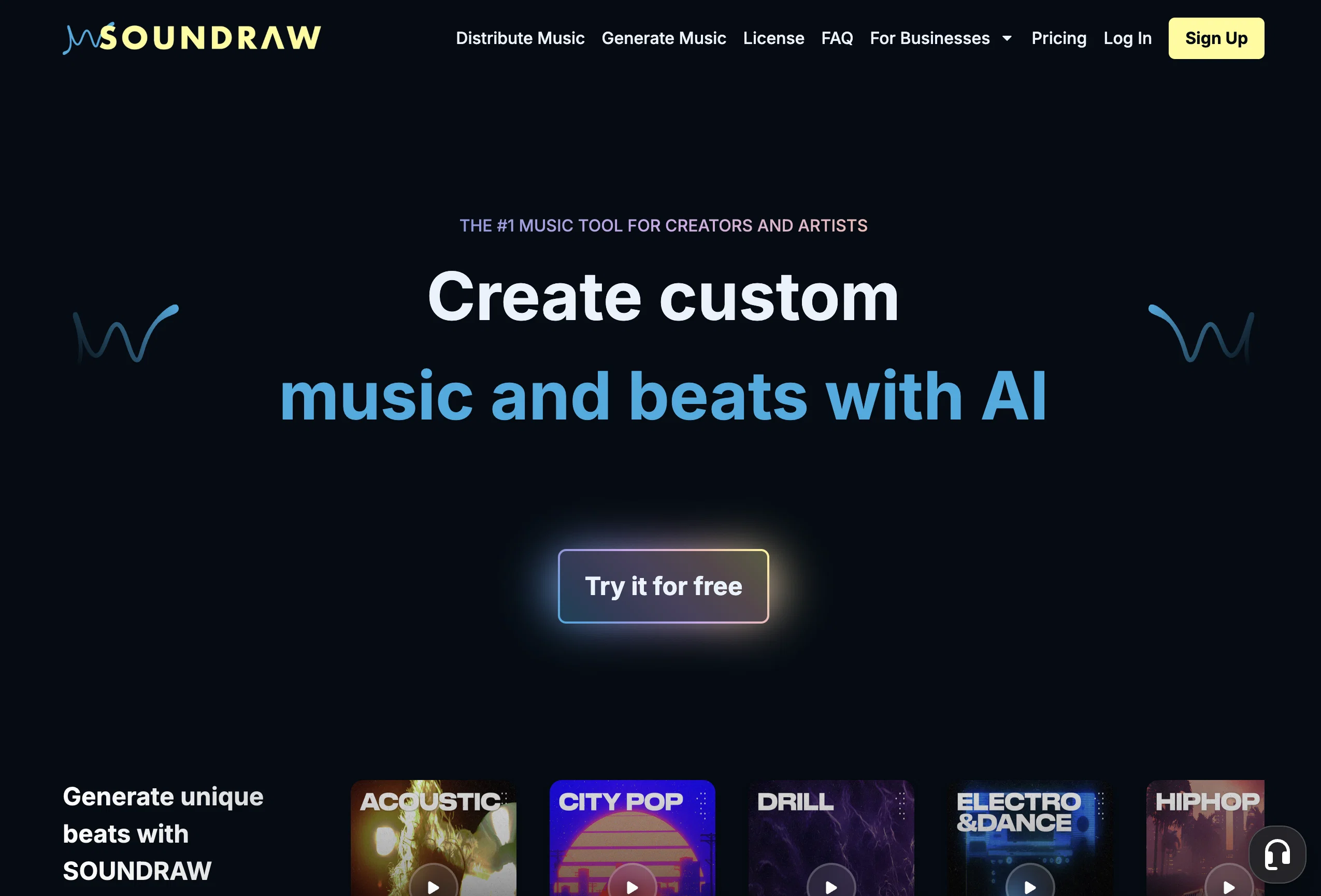 SOUNDRAW screenshot