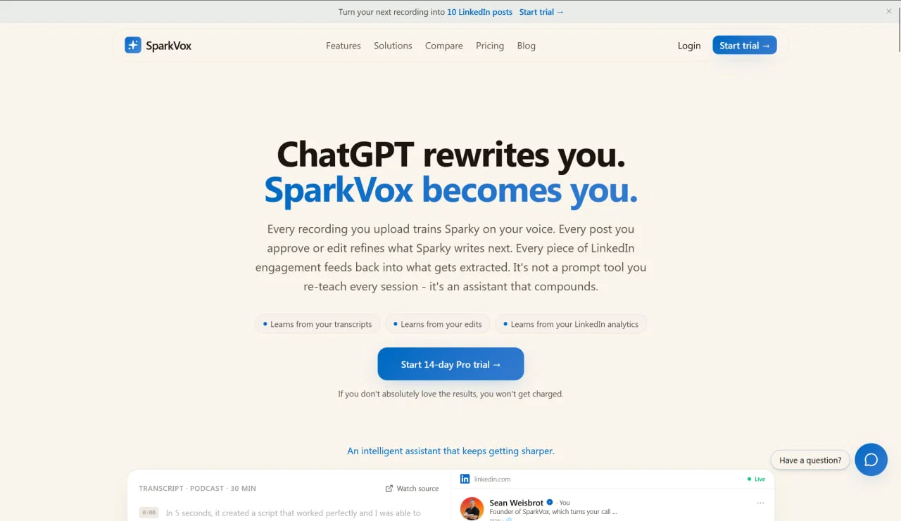 SparkVox screenshot