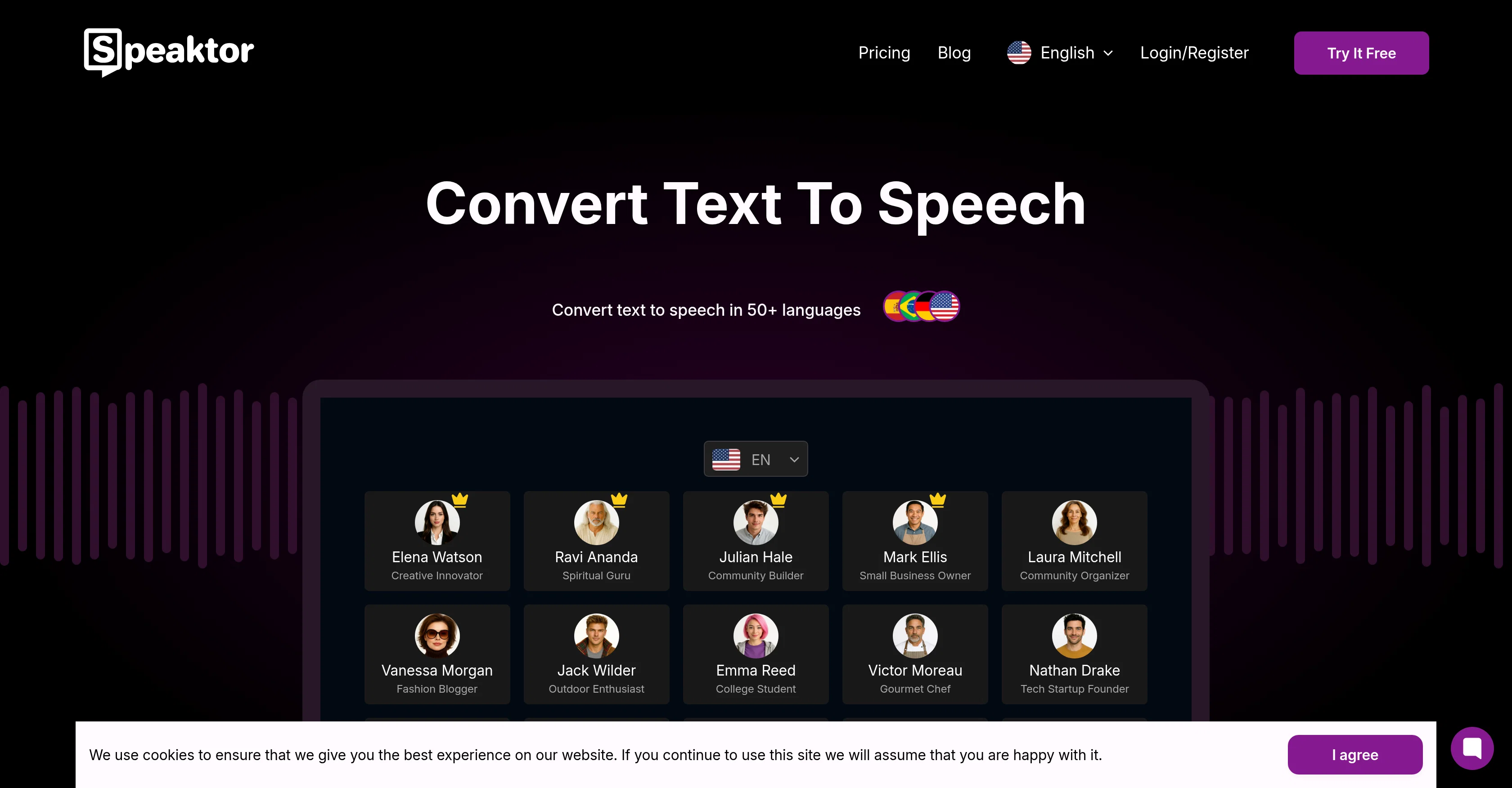 Speaktor screenshot