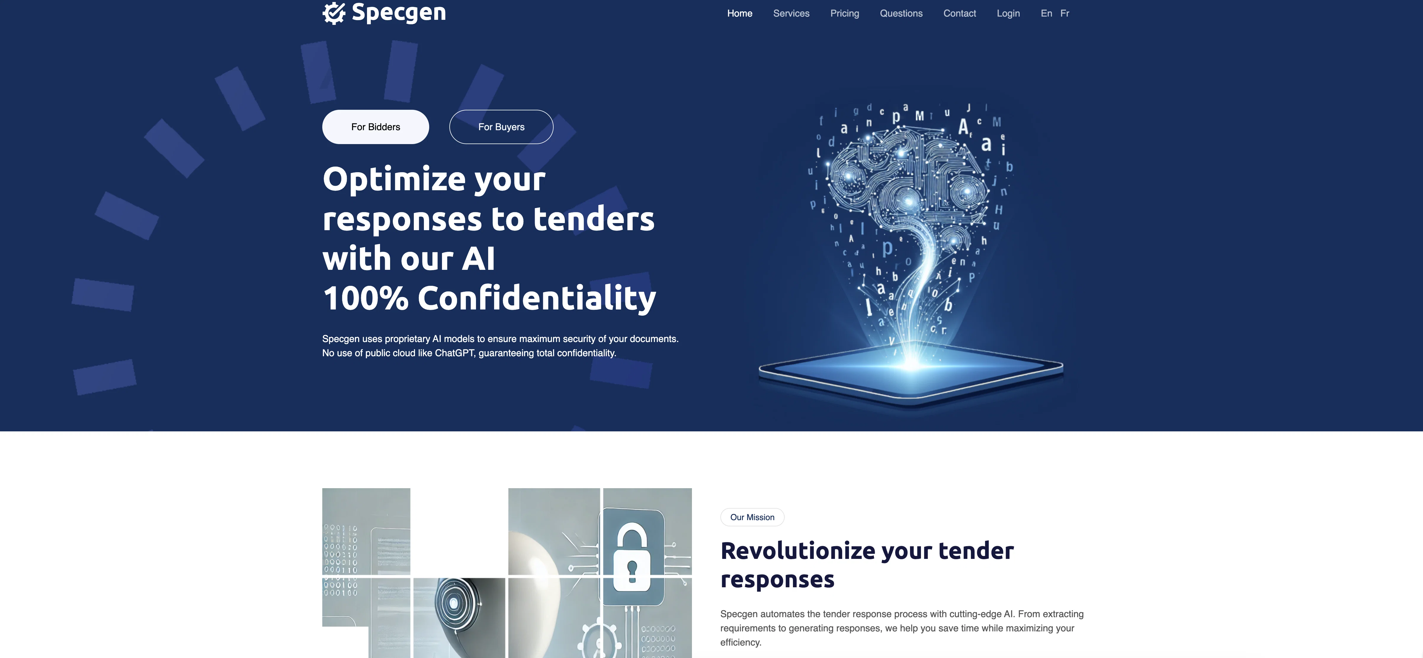 Specgen screenshot