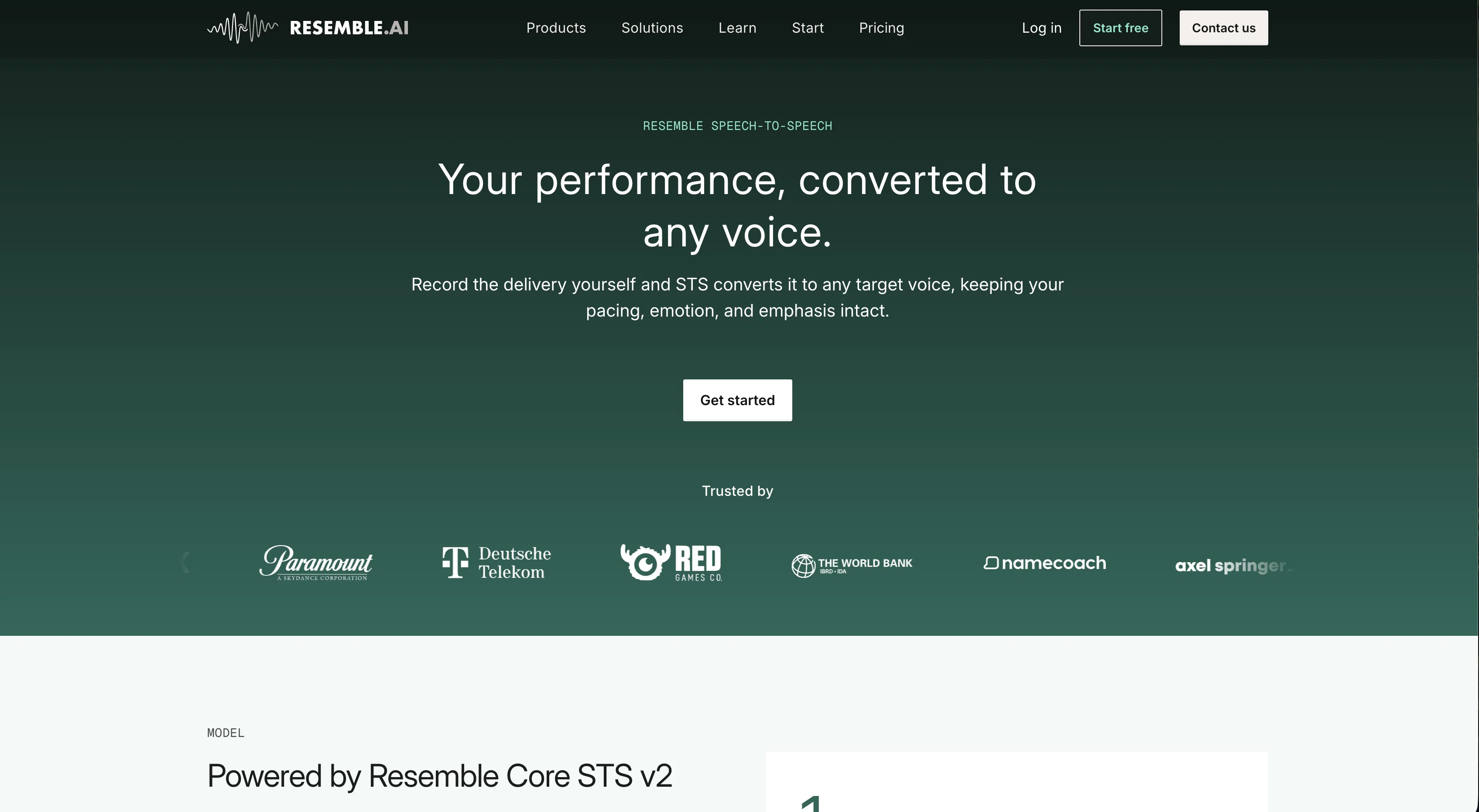 Resemble AI - Real-time Speech-to-Speech Voice Conver... screenshot