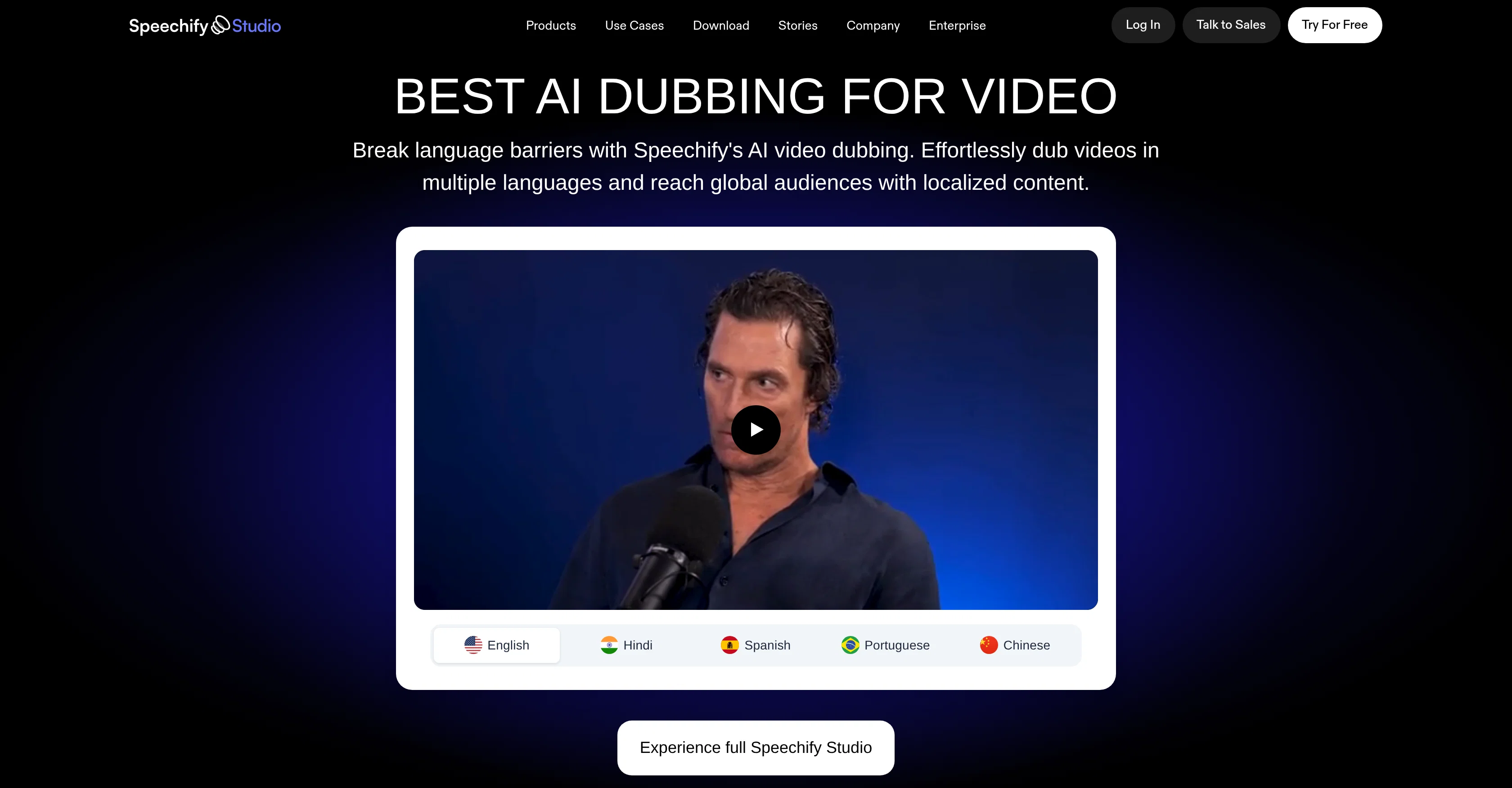 Speechify AI Dubbing screenshot