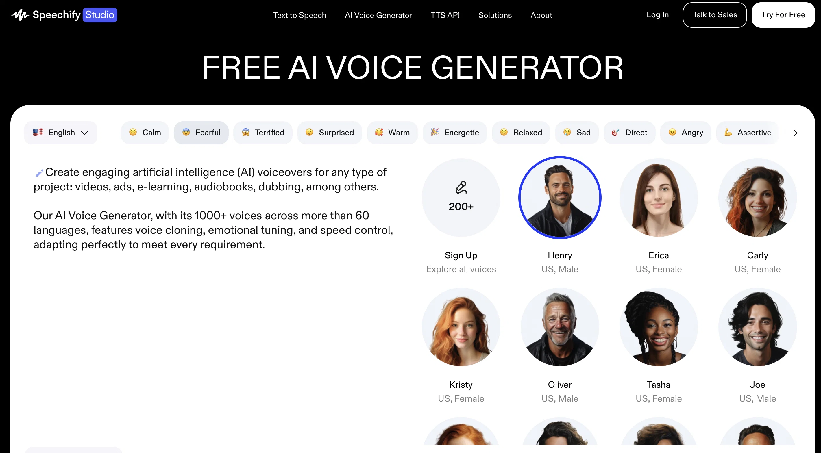 Speechify Studio screenshot