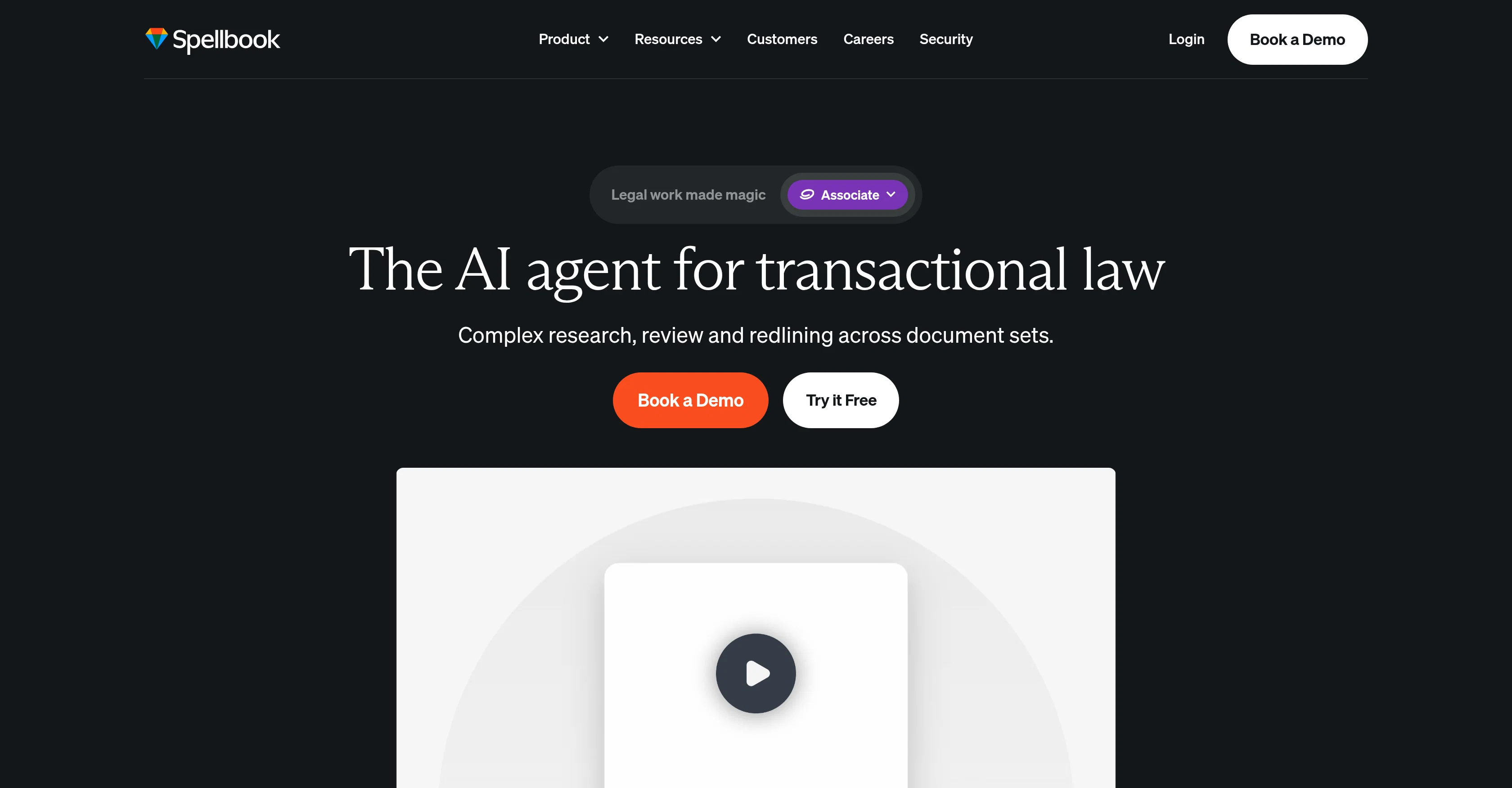 Spellbook Legal AI screenshot