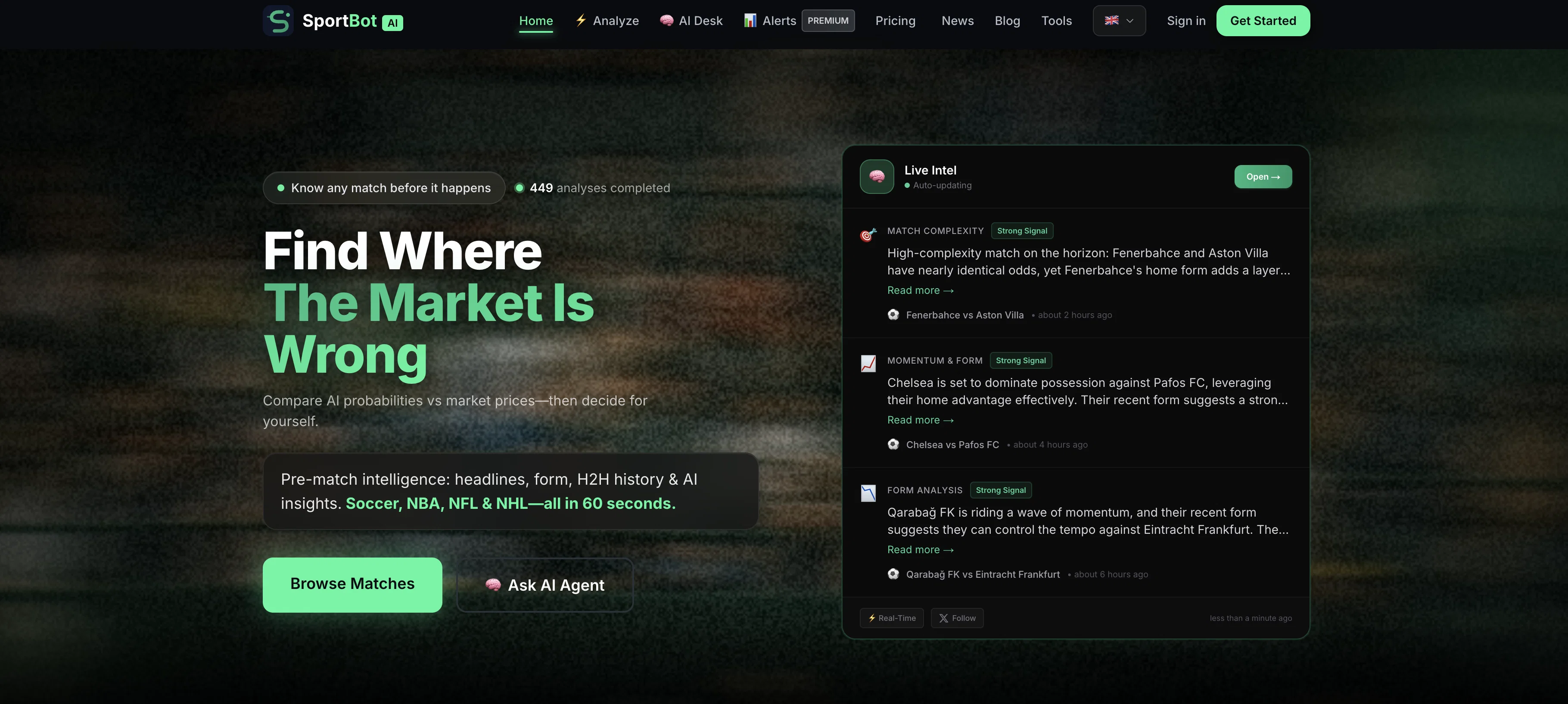 SportBot AIv2.3 screenshot