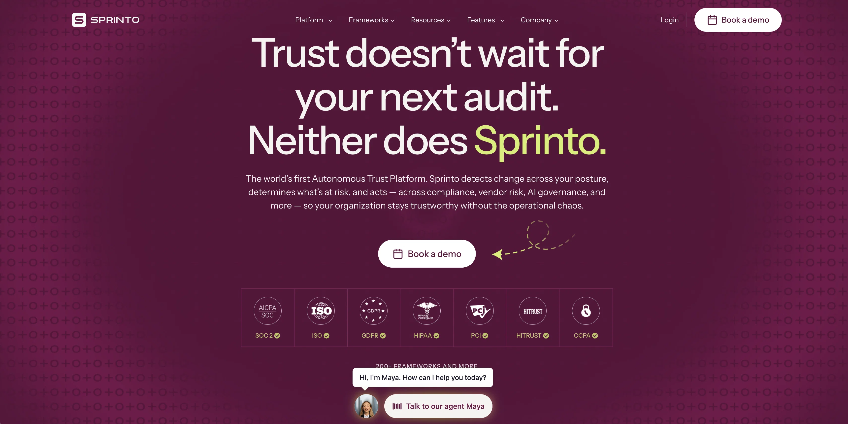 Sprinto screenshot