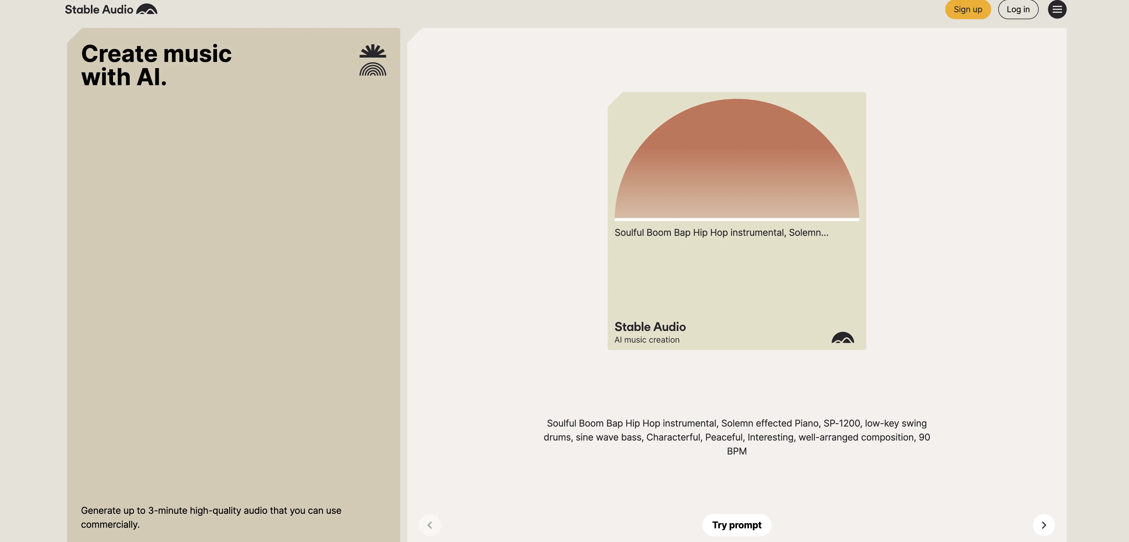 Stable Audio screenshot