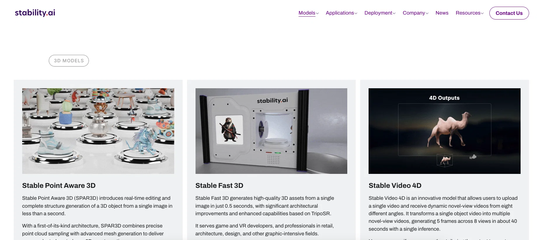 Stable Video 3D screenshot