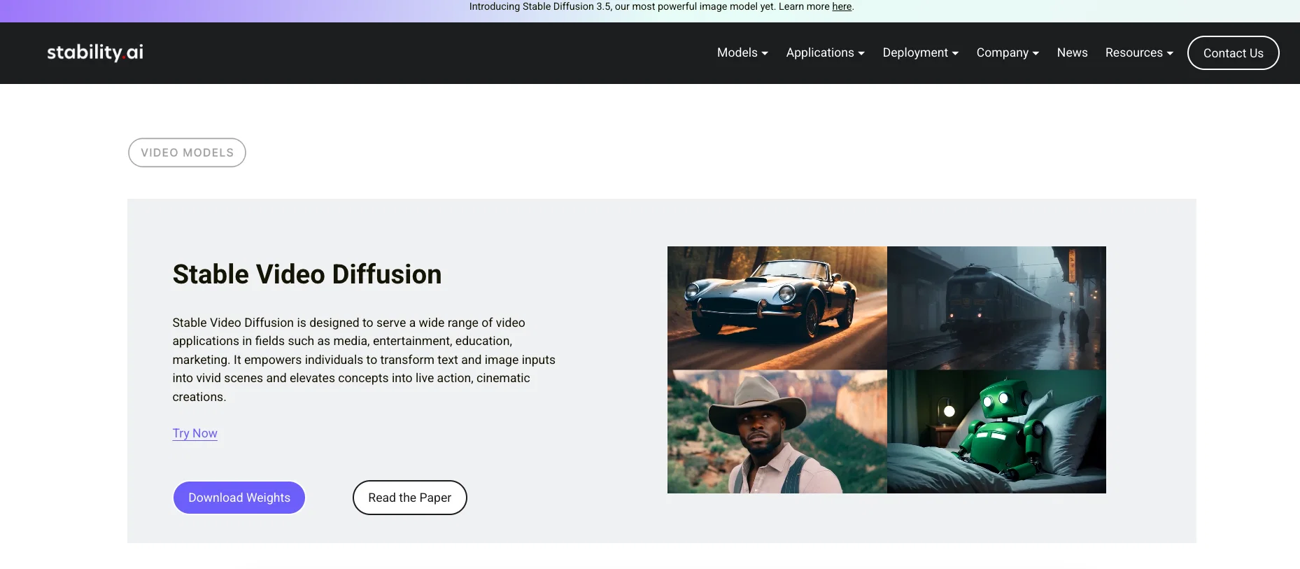 Stable Video Diffusionv1.1 screenshot