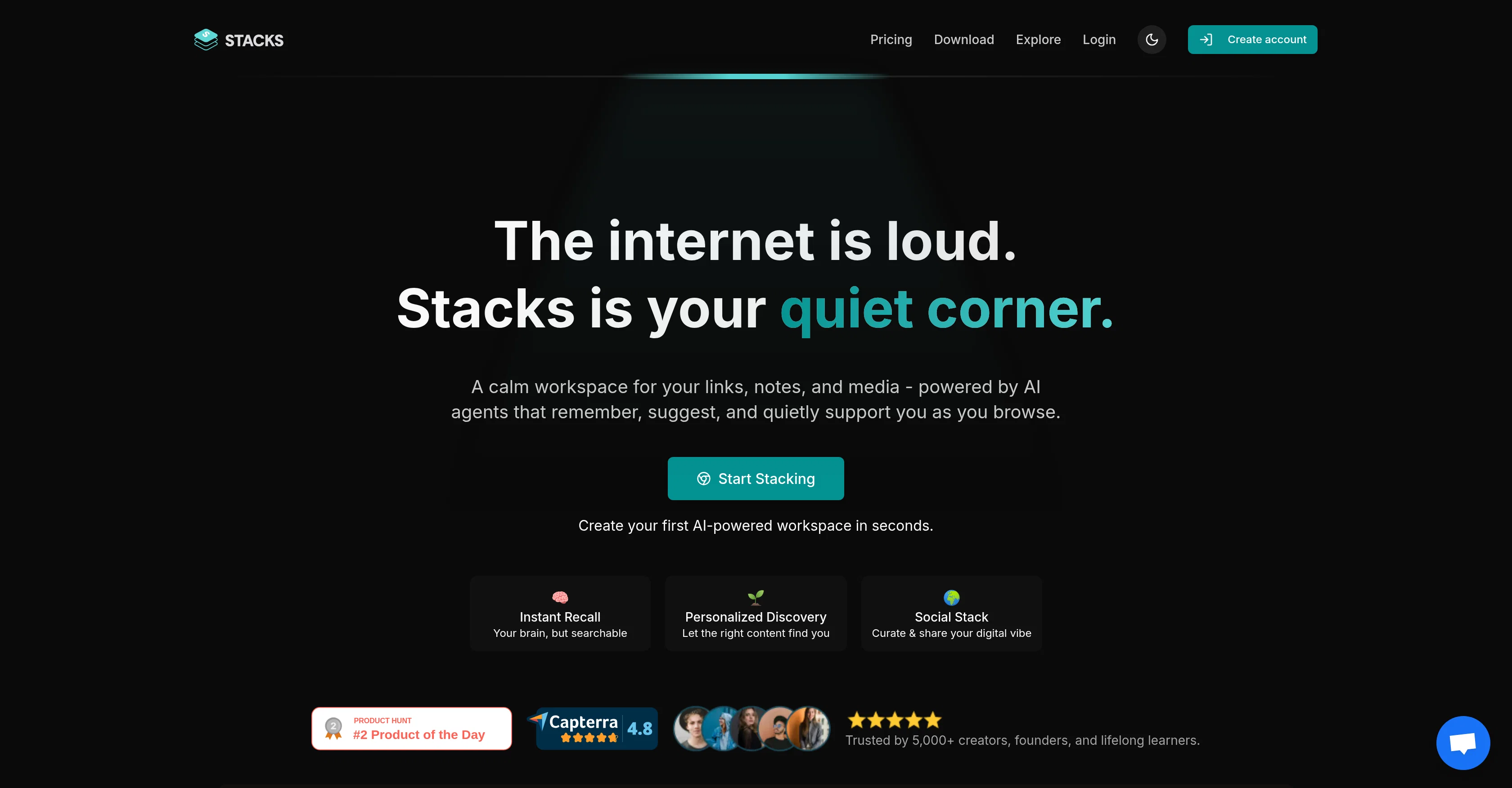 Stacks screenshot