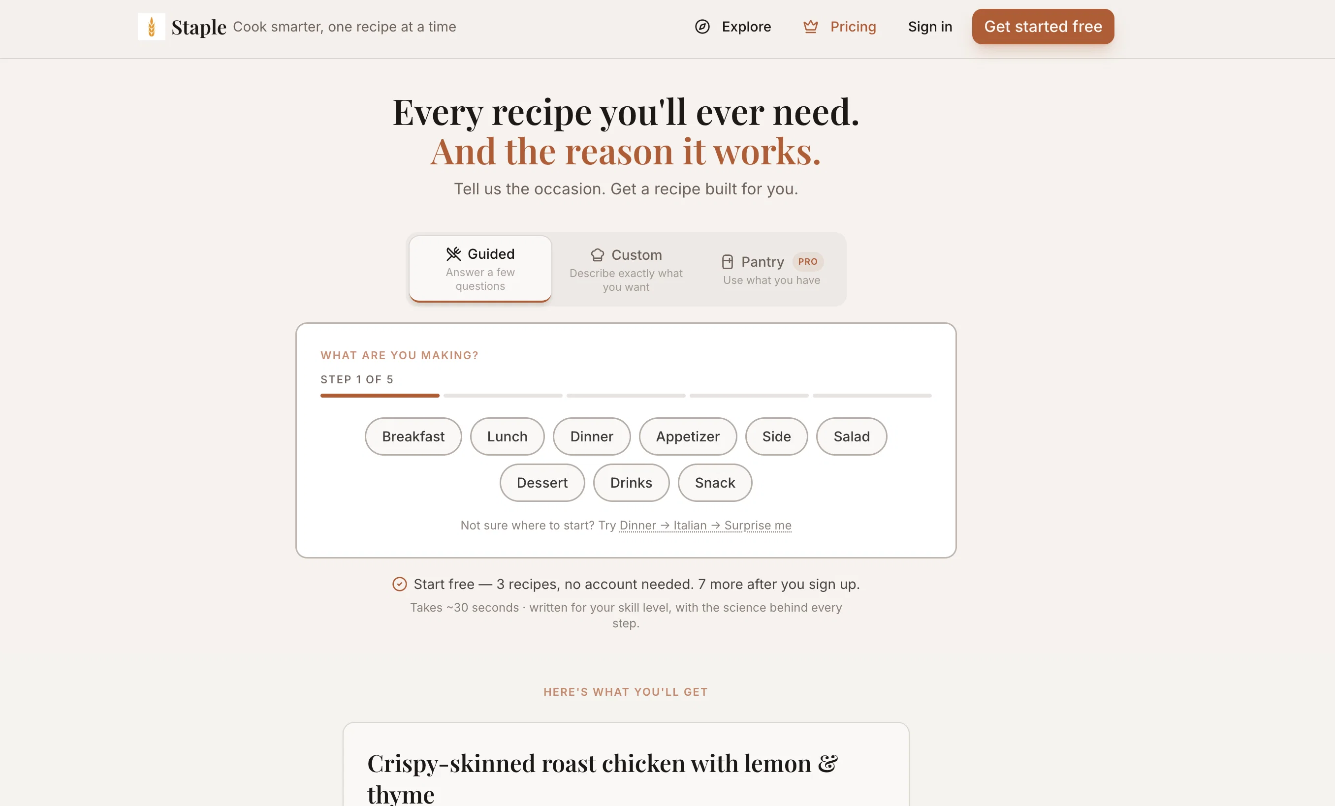 Staple screenshot