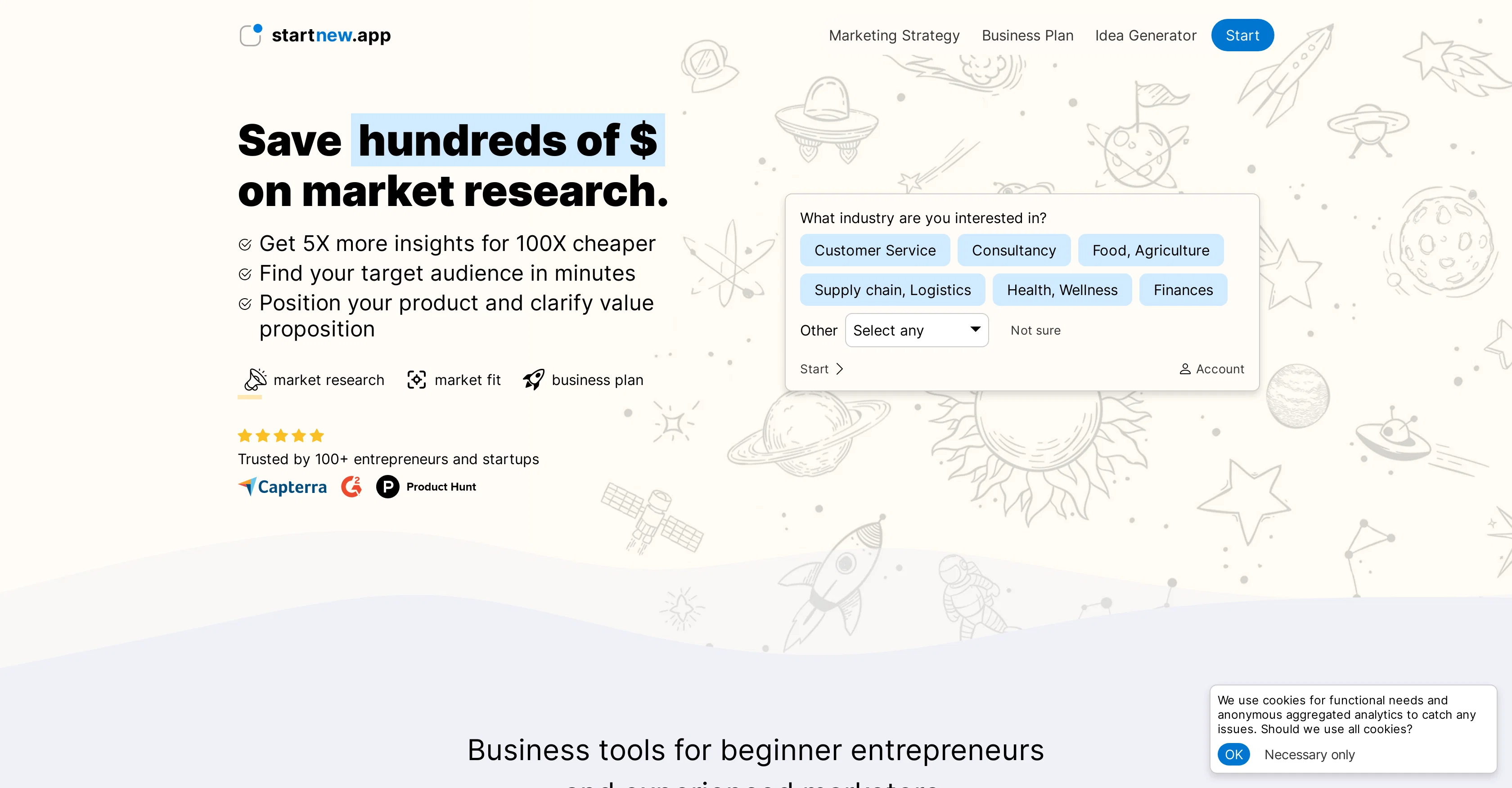 StartNew screenshot